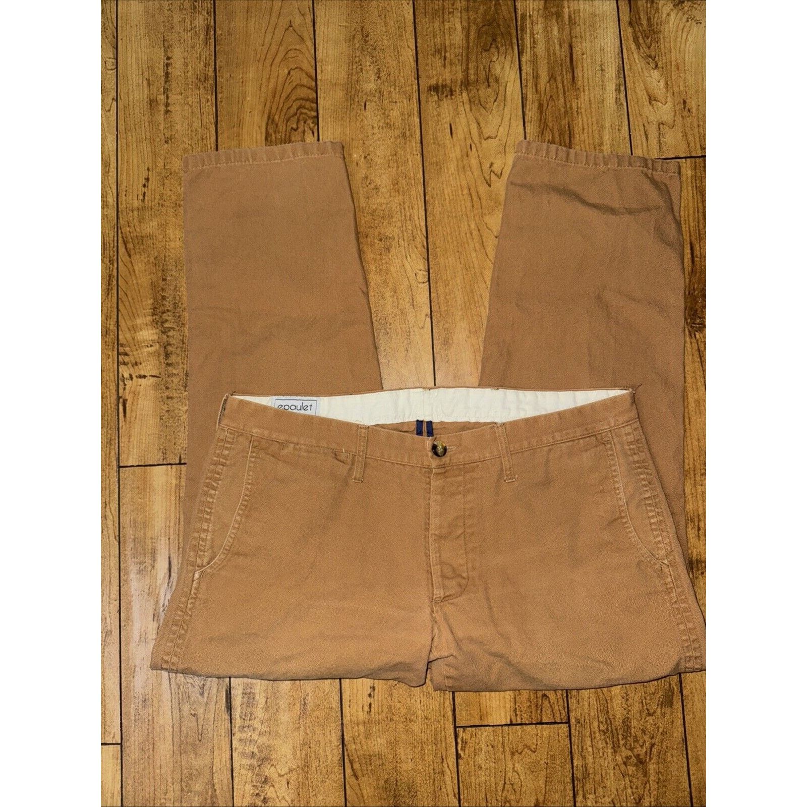 Epaulet × Vintage Epaulet New York Canvas Pants Brown 37x30 Button Fly Size US 37 - 2 Thumbnail