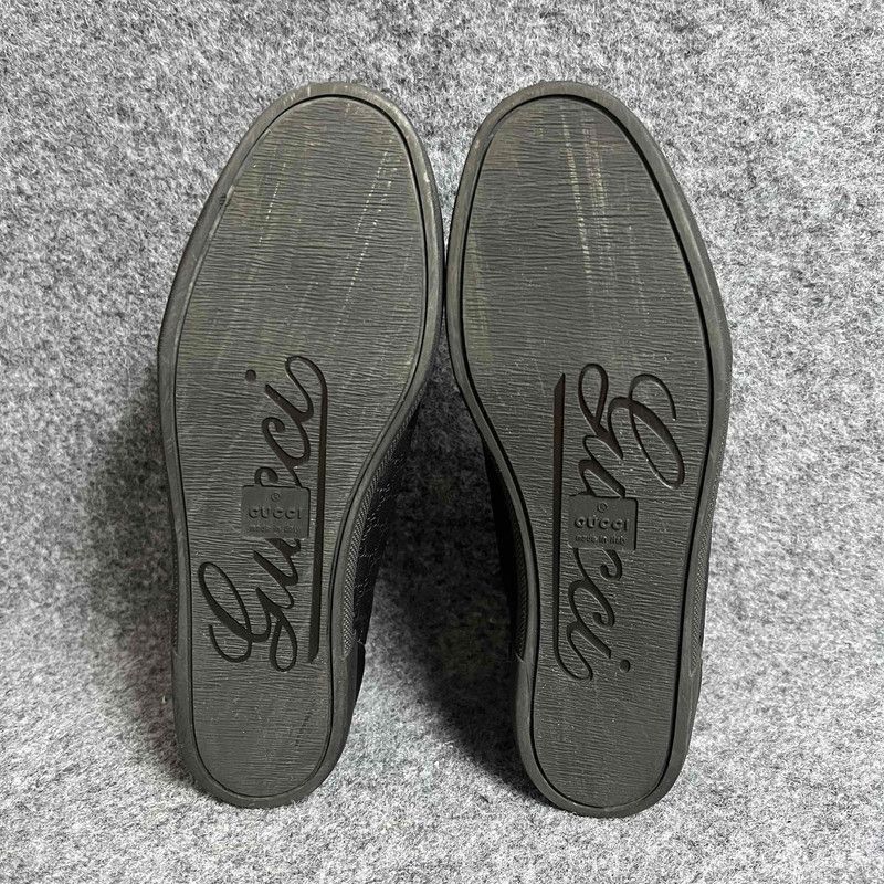 Gucci Gucci Guccissima Hi Top Sneakers in Black -2508 Size US 5.5 / EU 38 - 4 Thumbnail