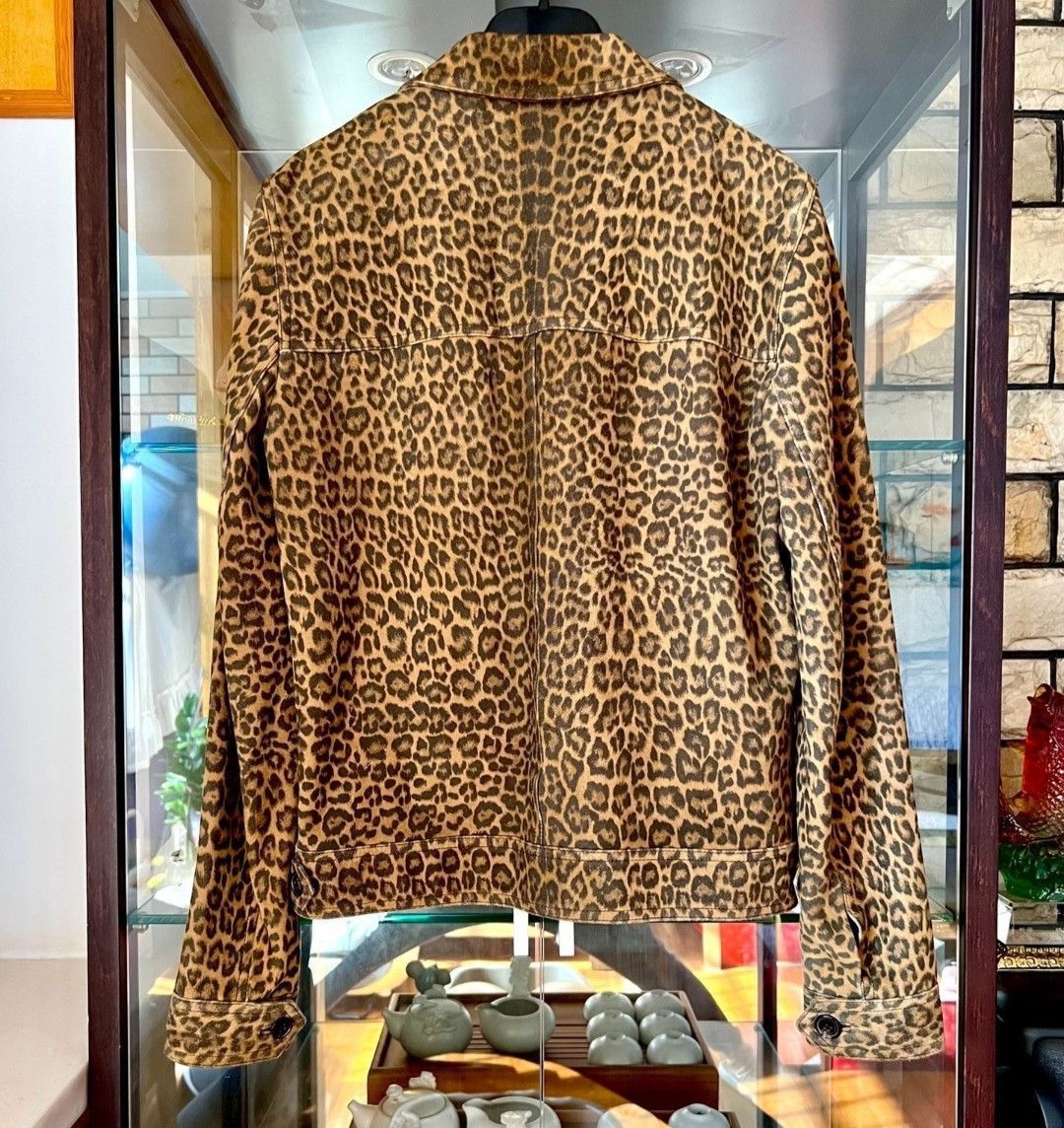 Saint Laurent Paris saint laurent Goatskin Cuban Collar Leopard Jacket-2505 Size US S / EU 44-46 / 1 - 4 Thumbnail
