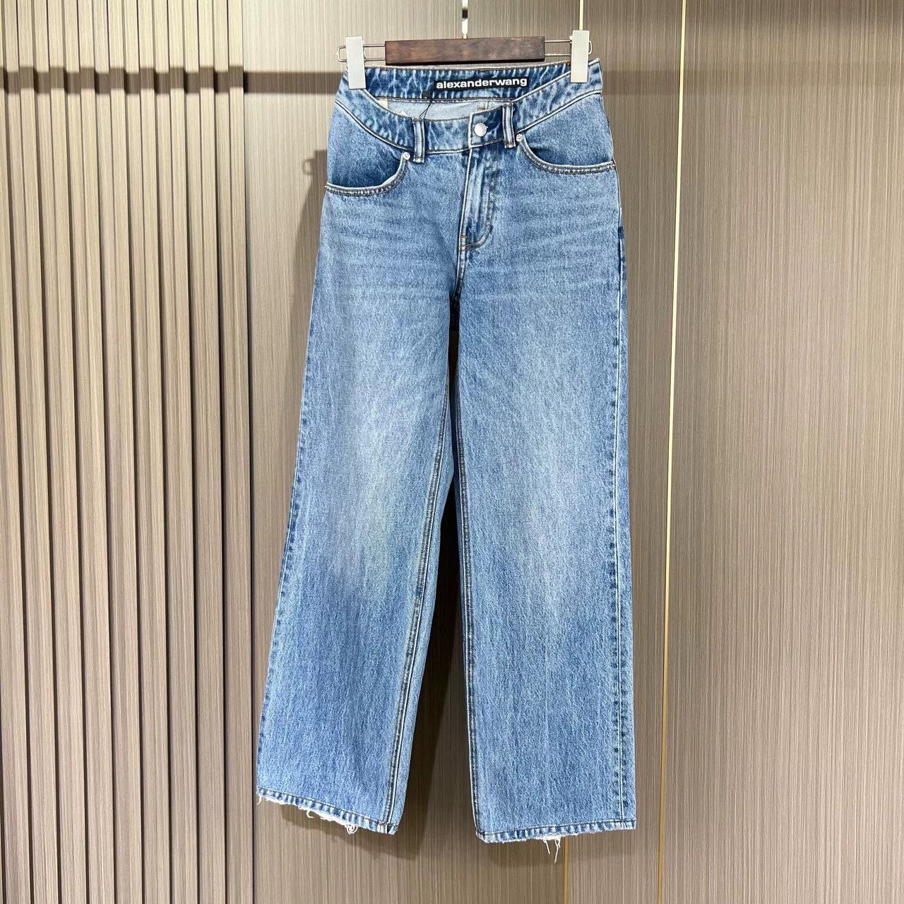 Alexander Wang Alexander Wang Asymmetric Washed Denim Pants Size 23" - 1 Thumbnail