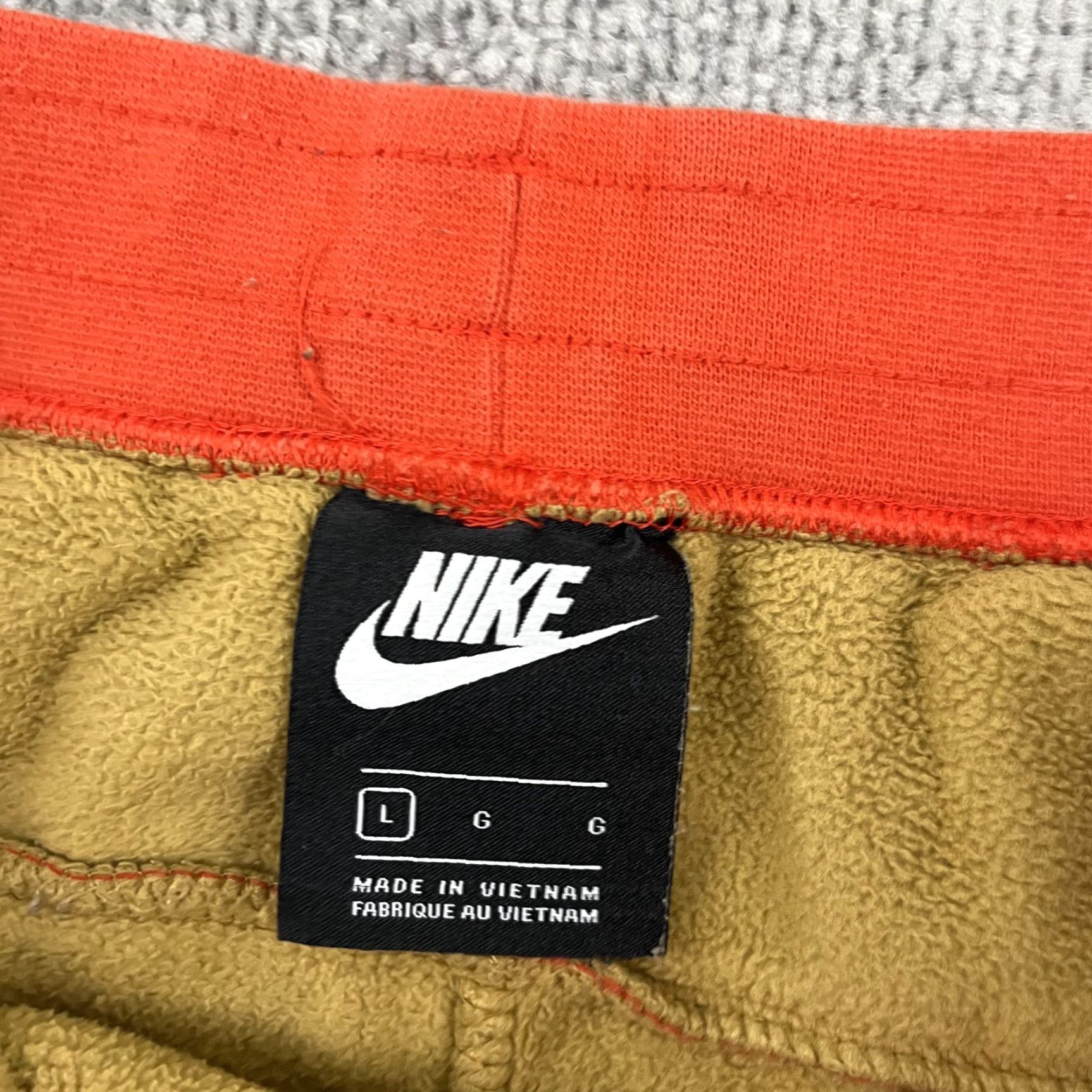 Nike Nike Joggers Mens Large 31" Brown Polar Fleece Tapered Active Sweatpants Gym Size US 33 - 2 Thumbnail