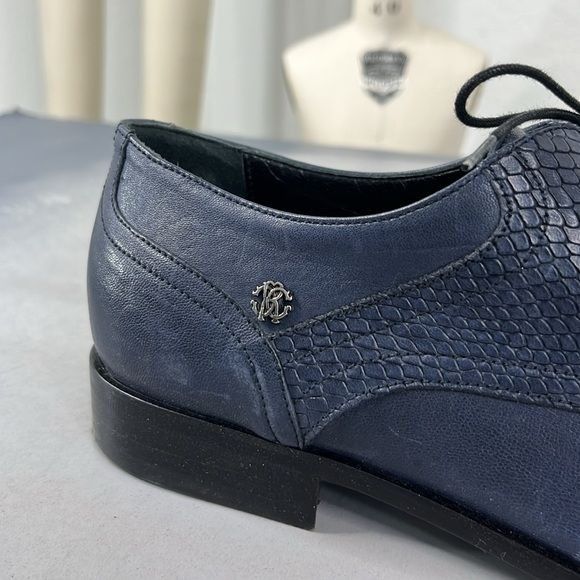 Roberto Cavalli Roberto Cavalli Plaintoe Leather Upper Mixed Media in Grunge Size US 14 / EU 47 - 3 Thumbnail