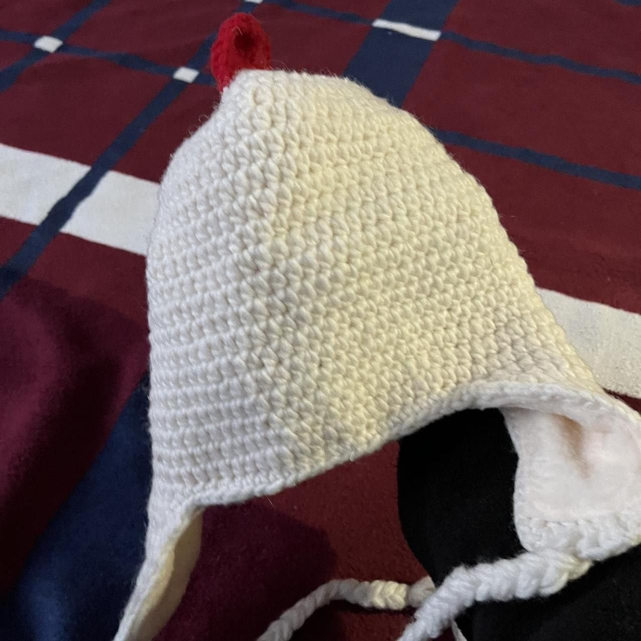 Handmade Handmade crochet chicken fleece hat funky glasses Halloween Size ONE SIZE - 2 Thumbnail