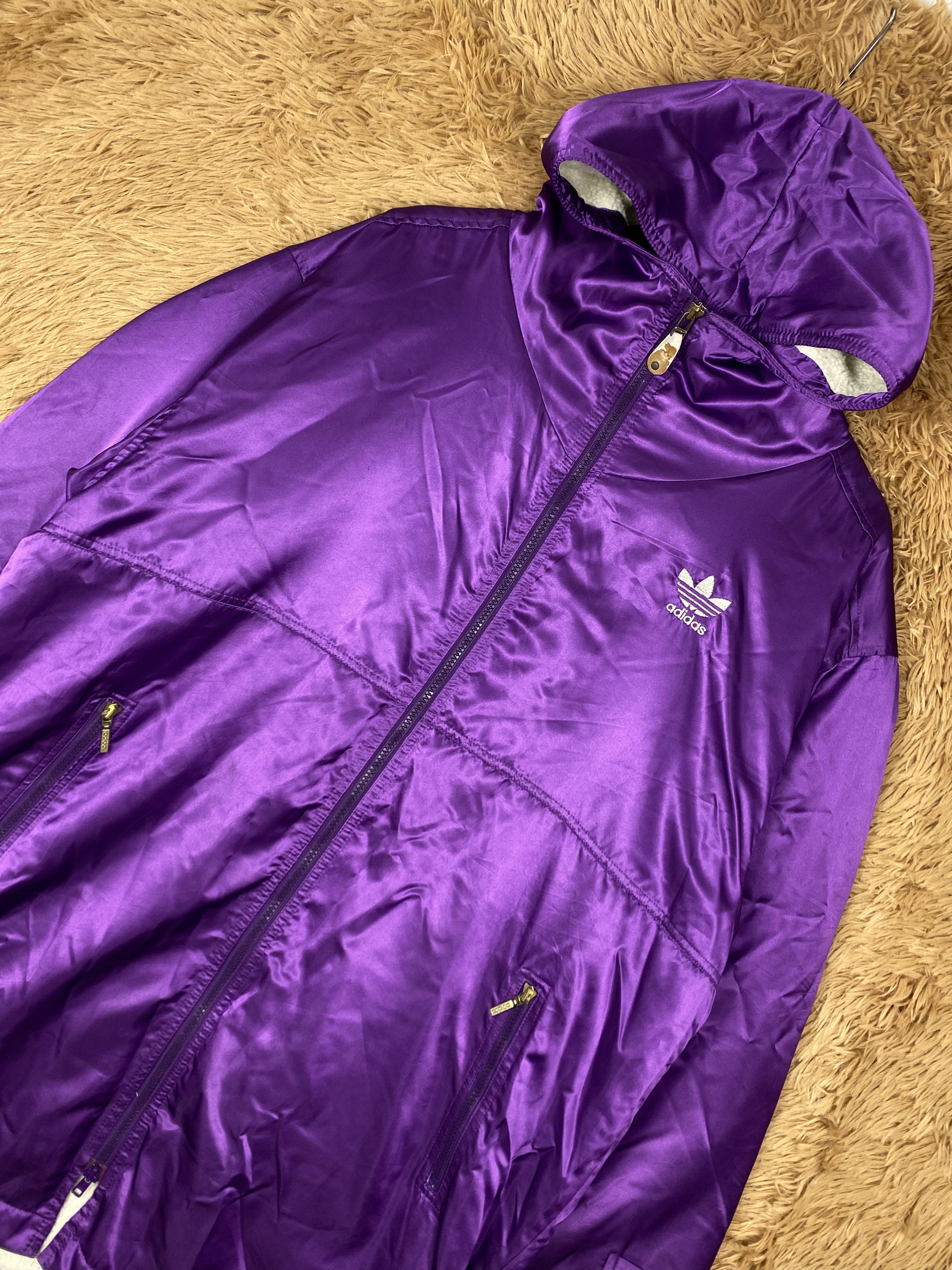 Adidas Vintage Adidas Fleece Lining Long Jacket DJ0425 Size US L / EU 52-54 / 3 - 3 Thumbnail