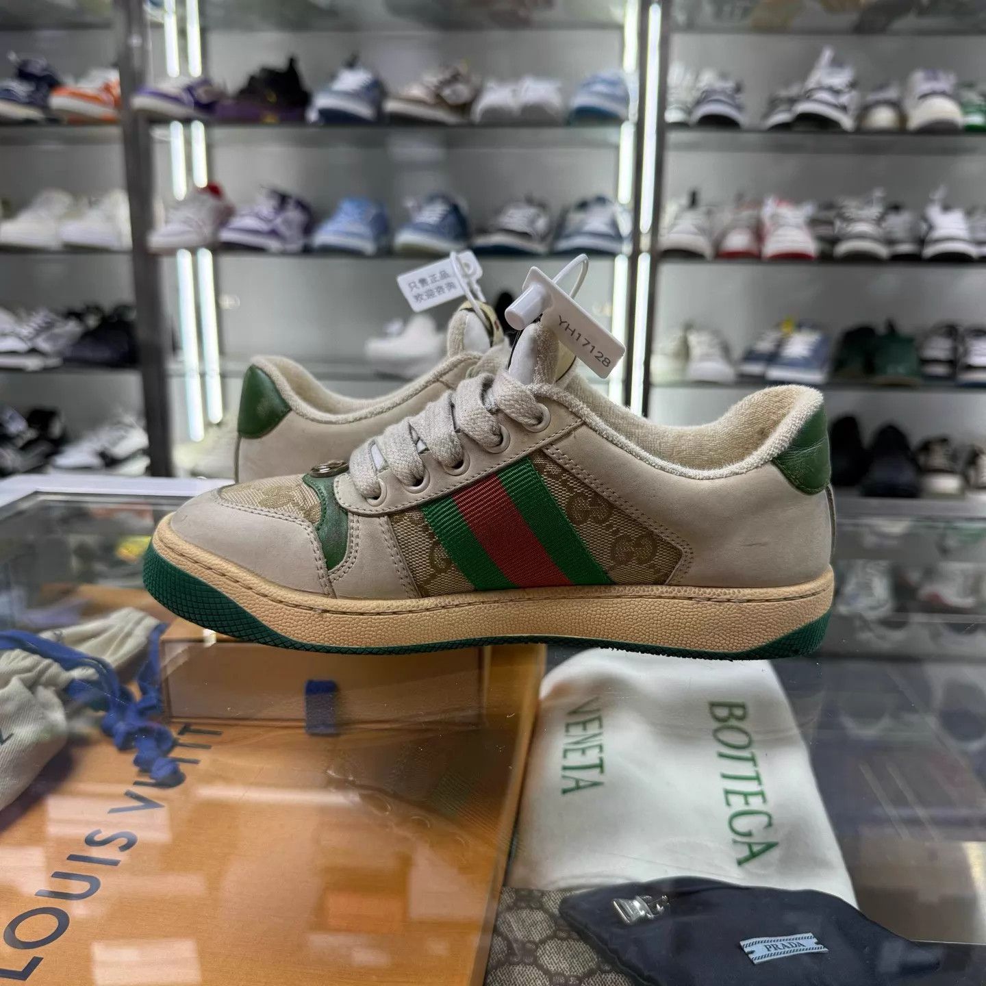 Gucci Gucci Disrupted Leather Sneakers Women's 34.5 Size US 4 / IT 34 - 5 Thumbnail
