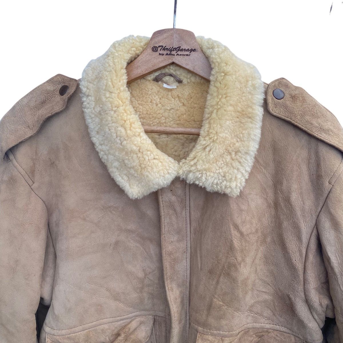 Canterbury of New Zealand × Vintage 🔥Vtg Canterbury Sheepskin WOOL&SUEDE Sherling Leather Jacket Size US M / EU 48-50 / 2 - 2 Thumbnail