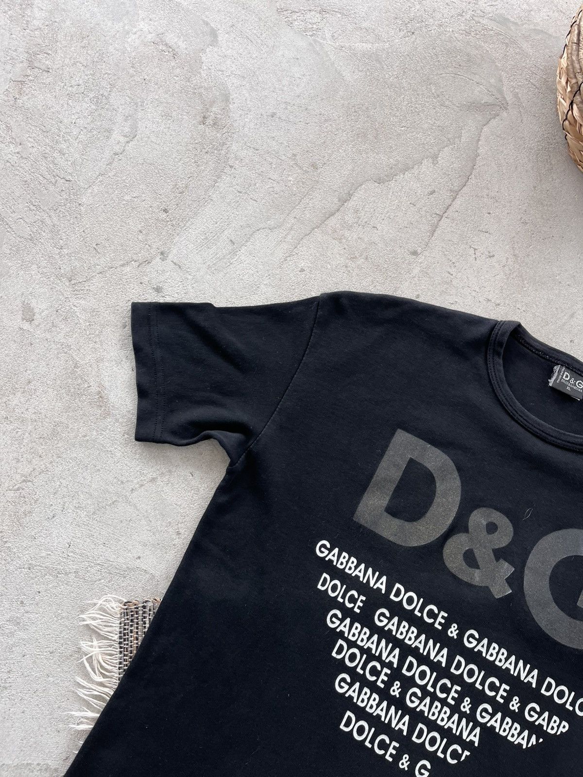 Dolce & Gabbana Vintage Dolce Gabbana style Slim Black Tshirt Big logo Y2K Size US L / EU 52-54 / 3 - 2 Thumbnail
