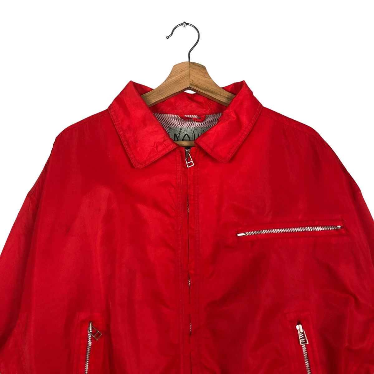 Japanese Brand 🔥BONDAGE PARACHUTE BIKER BOMBER JACKET ROUE ISSEY MIYAKE Size US L / EU 52-54 / 3 - 3 Thumbnail
