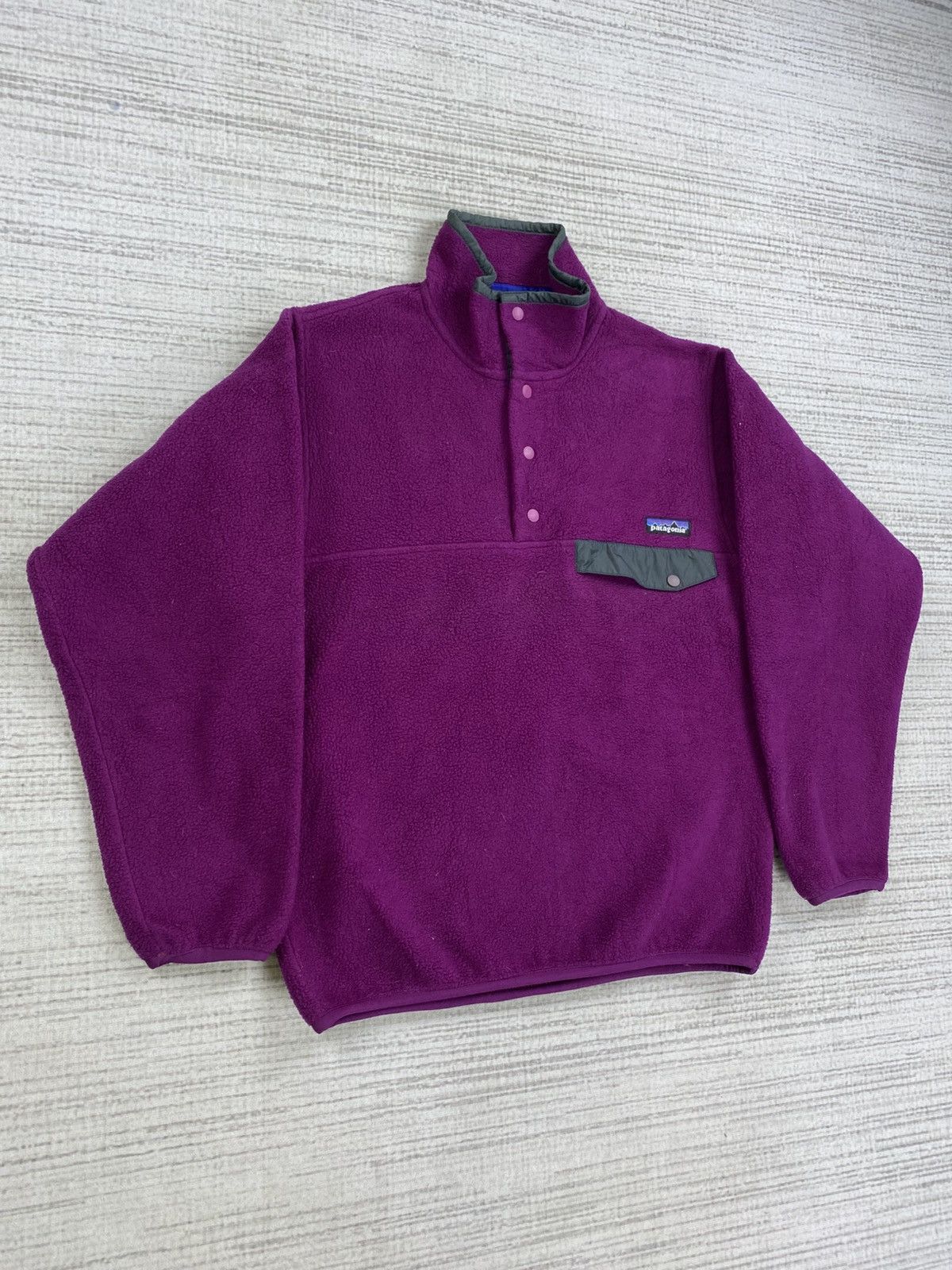 Japanese Brand × Patagonia × Vintage Vtg Patagonia Synchilla Retro Fleece Pullover Sweatshirt Size US M / EU 48-50 / 2 - 3 Thumbnail