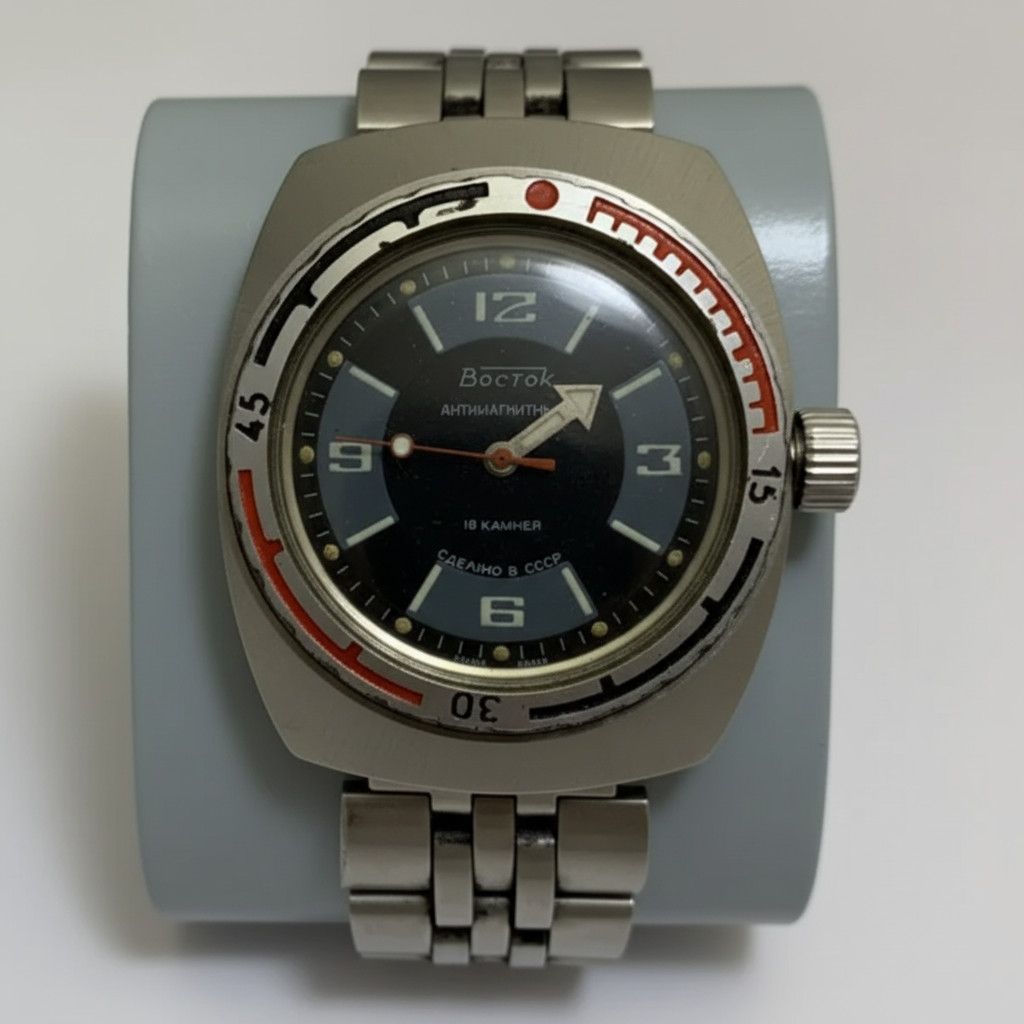 Vintage Vintage Mens Watch Vostok Amphibia Sector Dial Barrel 163 Size ONE SIZE - 2 Thumbnail