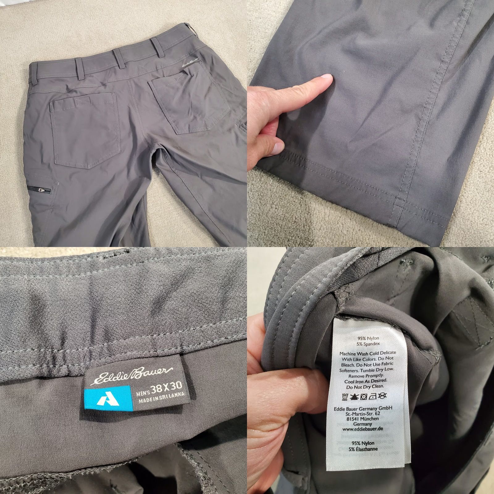 Eddie Bauer Eddie Bauer First Ascent Pants Mens 38x30 Gray Cargo Outdoors Hiking Stretch Size US 38 / EU 54 - 9 Thumbnail