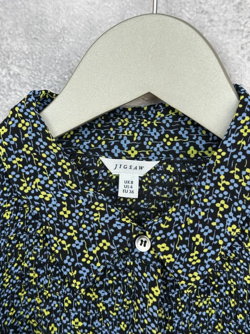 Jigsaw Jigsaw Floral Viscose Shirt Blouse Ditsy Print Smocked Front Size S / US 4 / IT 40 - 11 Thumbnail