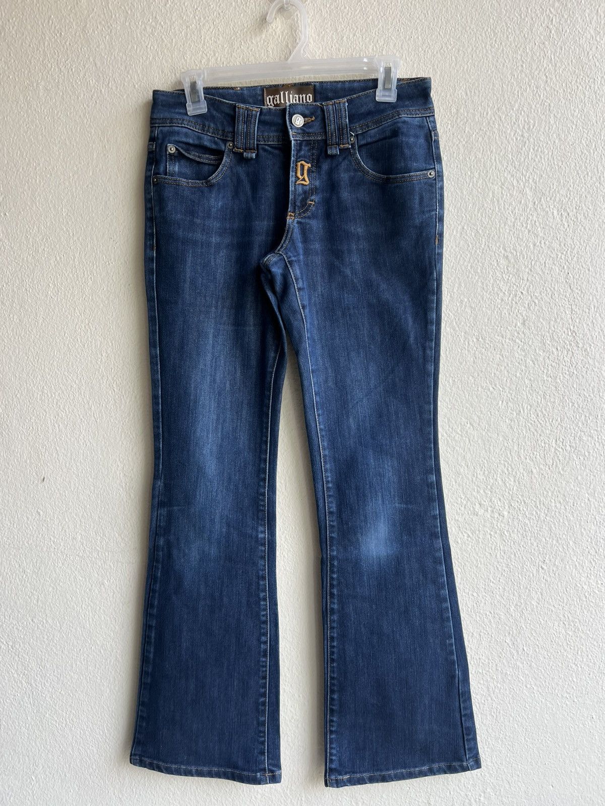 John Galliano Vintage John Galliano Stretch Denim Bootcut Jeans Size US 28 / EU 44 - 2 Thumbnail