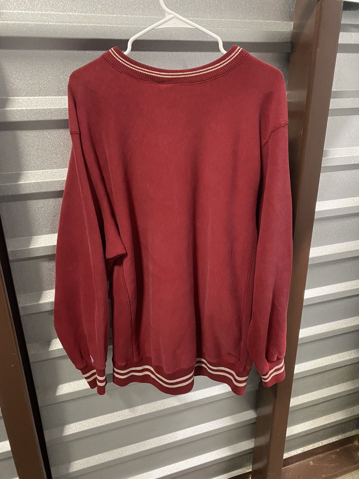 Champion × Vintage 1990’s Champion Reverse Weave Blank Sweatshirt Size US XL / EU 56 / 4 - 4 Thumbnail