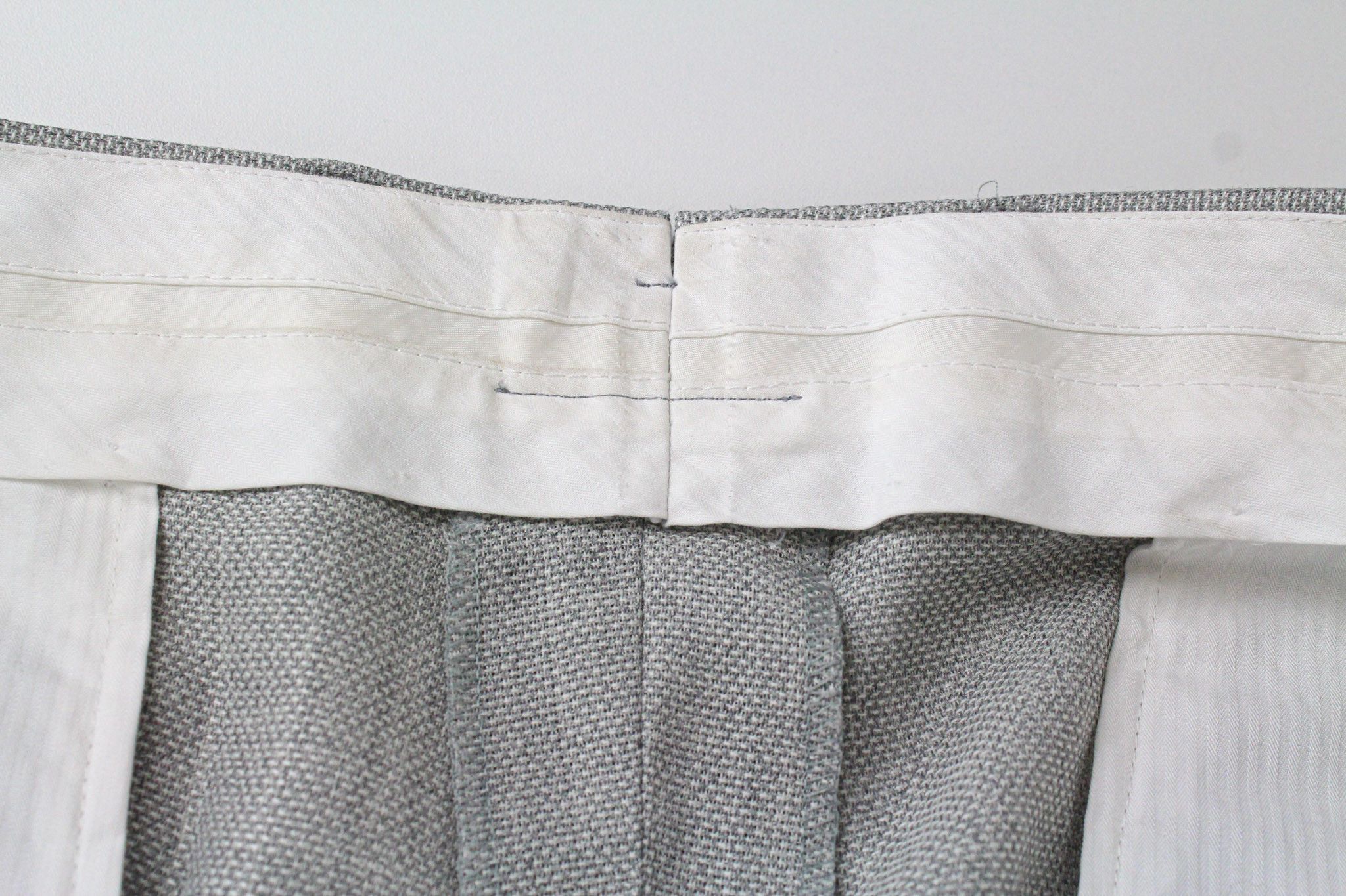 Suitsupply HAVANA JETTED UK44R Grey 2-Piece Slim Melange Wool 72262 Size 44R - 8 Thumbnail