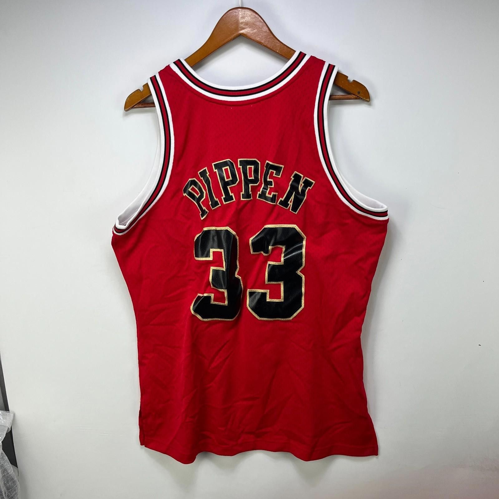 Mitchell & Ness NBA Chicago Bulls Scottie Pippen Chinese Jersey Large Size ONE SIZE - 6 Thumbnail