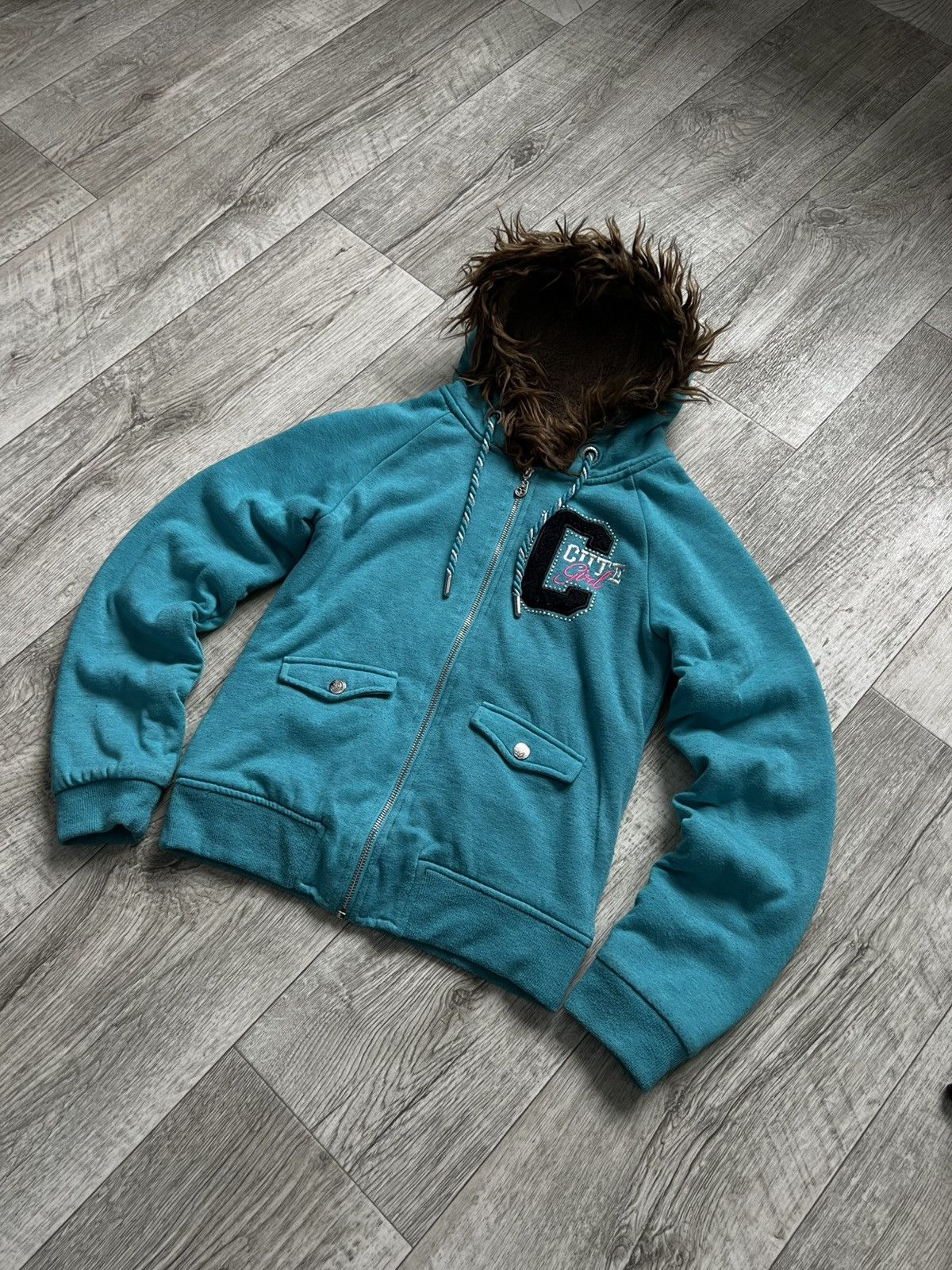 Hysteric Glamour Crazy Cute Y2k Hysteric Glamour Faux Fur Zip Hoodie LGB 00s Size S / US 4 / IT 40 - 5 Thumbnail