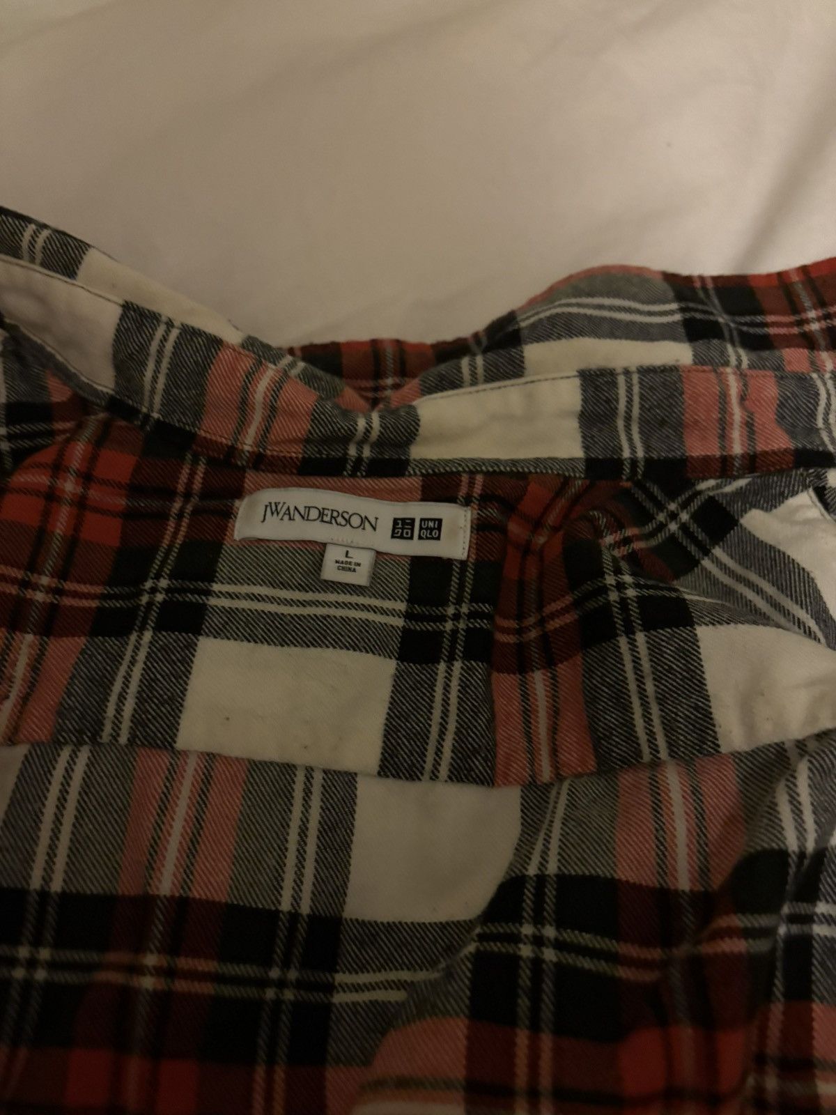 JW Anderson × Uniqlo JW Anderson x Uniqlo Red Plaid Flannel Shirt Size US L / EU 52-54 / 3 - 3 Thumbnail