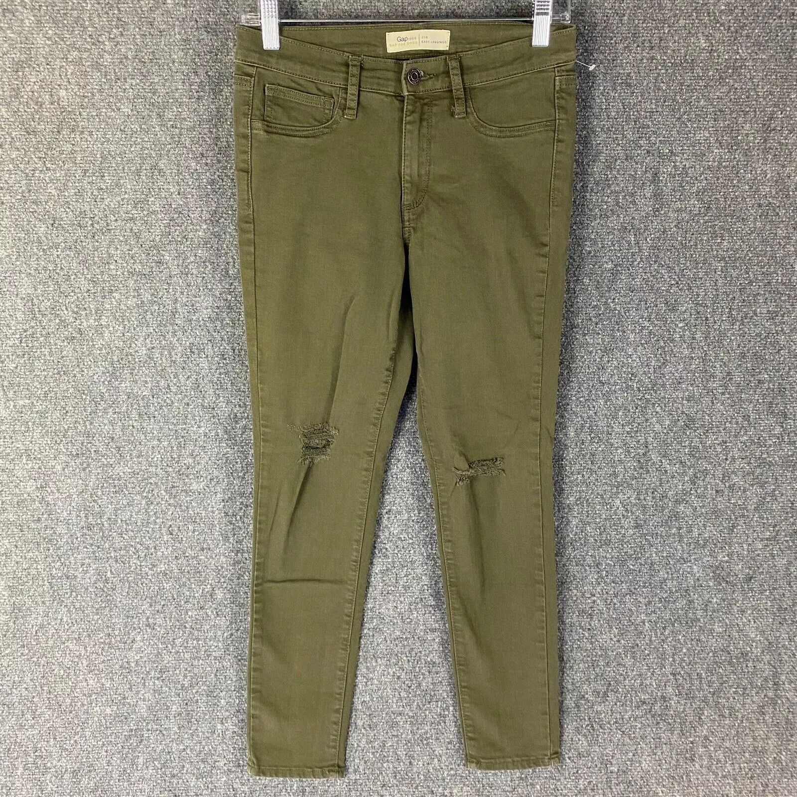 Gap Gap 1969 Jeans Women's Size 27R Easy Legging Denim Green Size 27" / US 4 / IT 40 - 1 Thumbnail