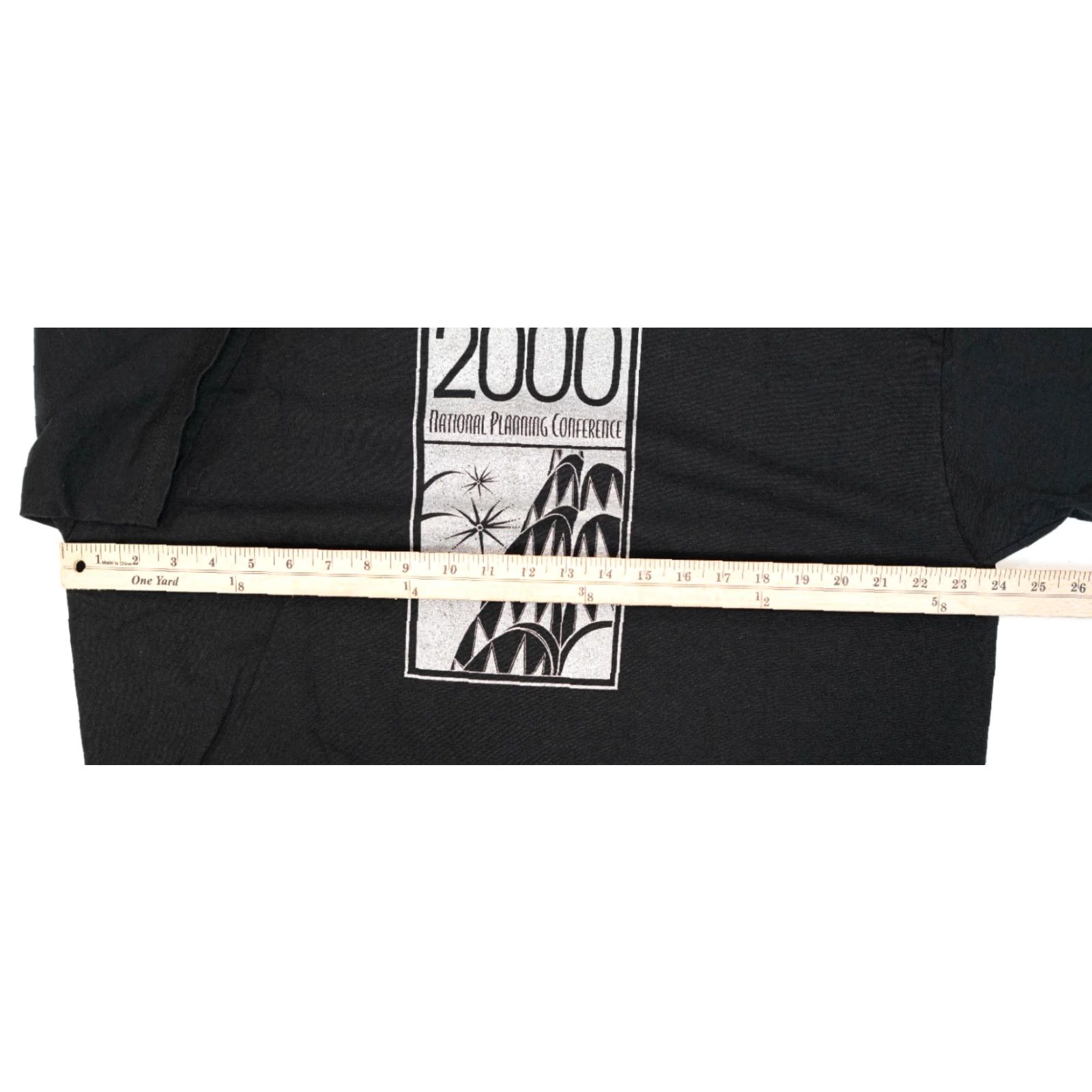 Delta VINTAGE Delta T-Shirt Men XL Black Double-Sided NYC Empire State Building 1990s Logo Size US XL / EU 56 / 4 - 6 Thumbnail