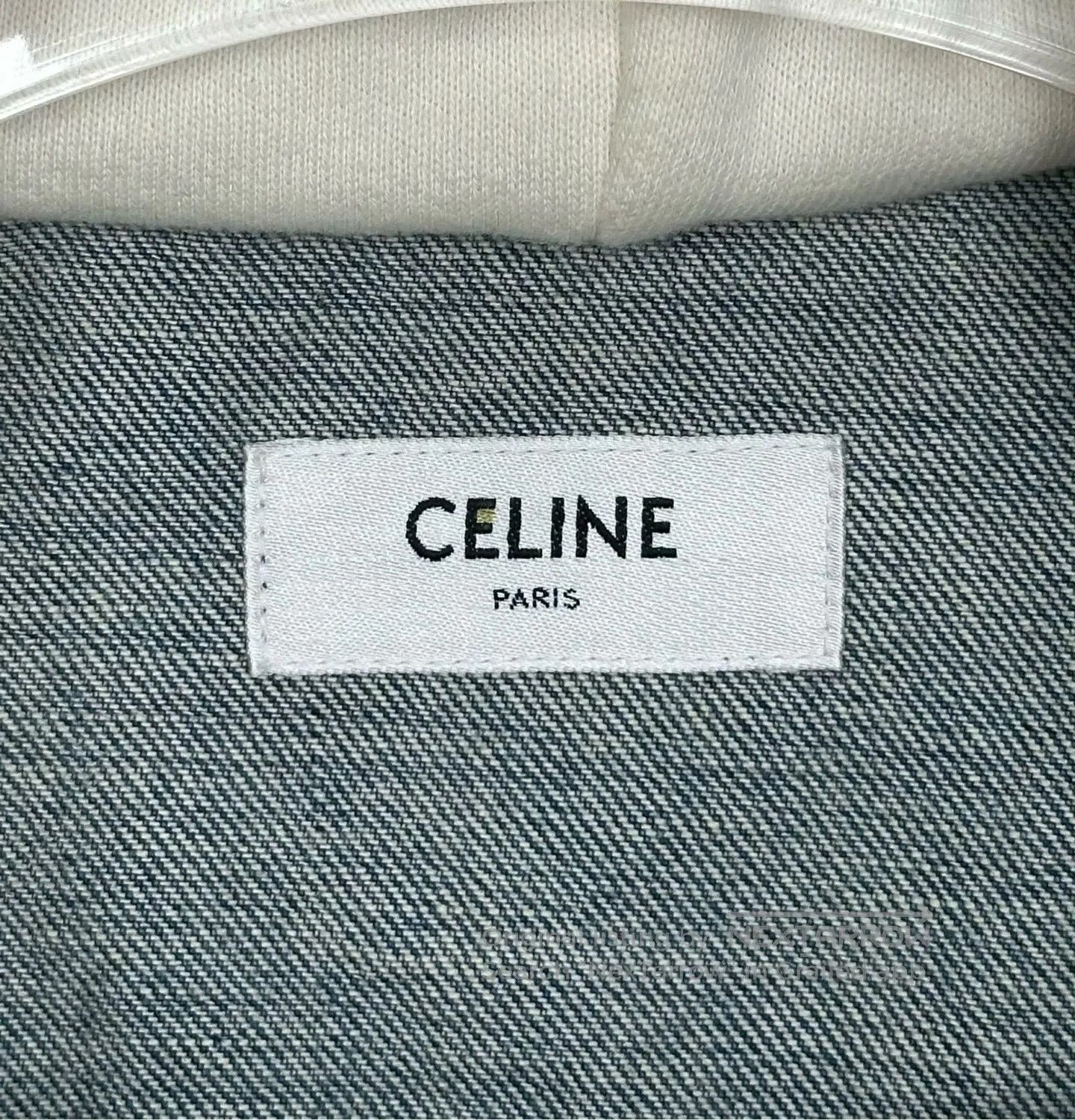 Celine CELINE Blue hooded logo denim jacket| Size US S / EU 44-46 / 1 - 3 Thumbnail