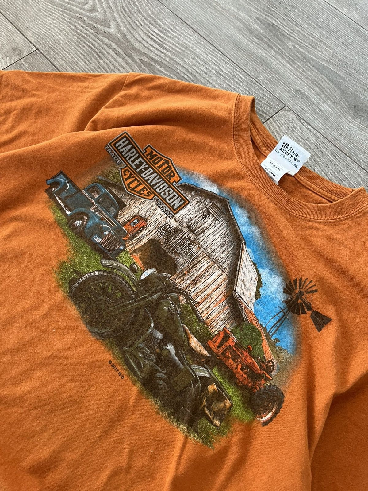 Harley Davidson × Vintage ‼️Vintage Harley Davidson Archival Double Print Tee‼️ Size US M / EU 48-50 / 2 - 7 Thumbnail