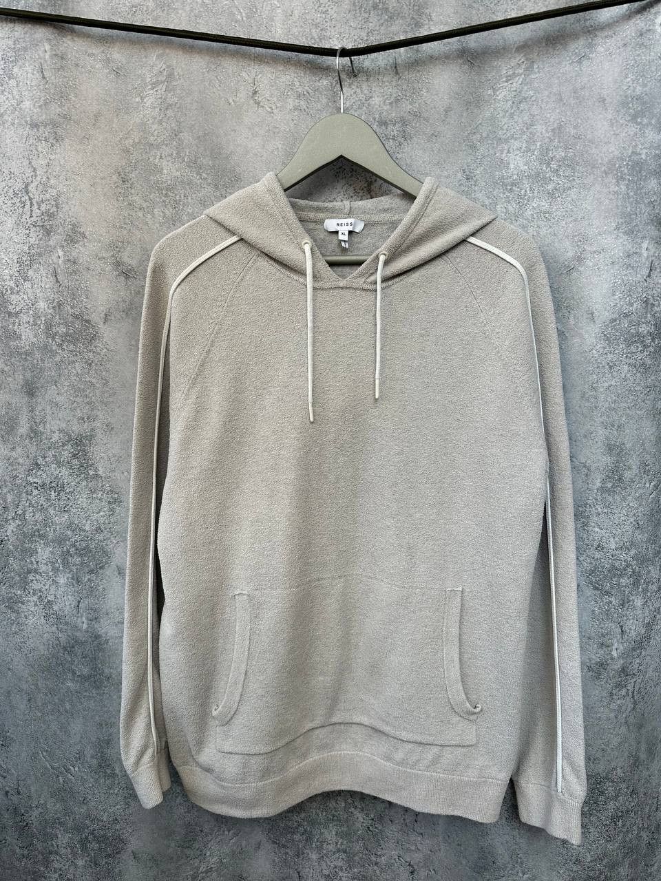Reiss REISS Mercury Towelling Hoodie Gray With Pocket Size US XL / EU 56 / 4 - 2 Thumbnail