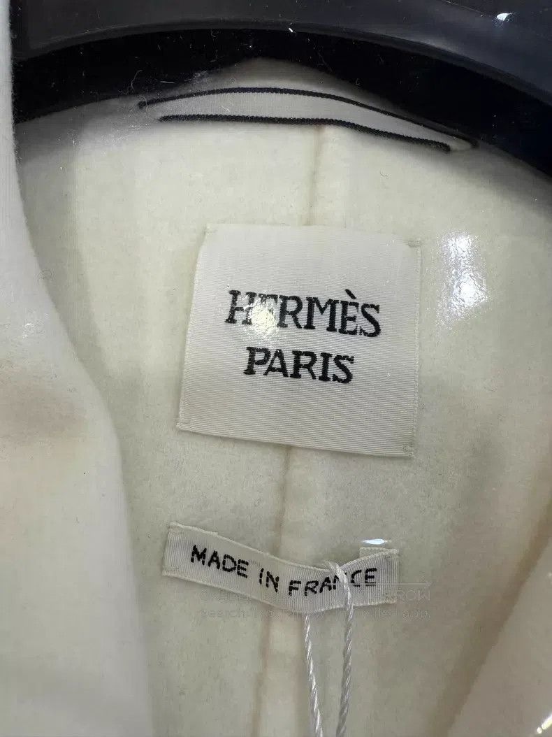 Hermes Hermes White Vest Jacket Size XXS / US 00 / IT 34 - 2 Thumbnail