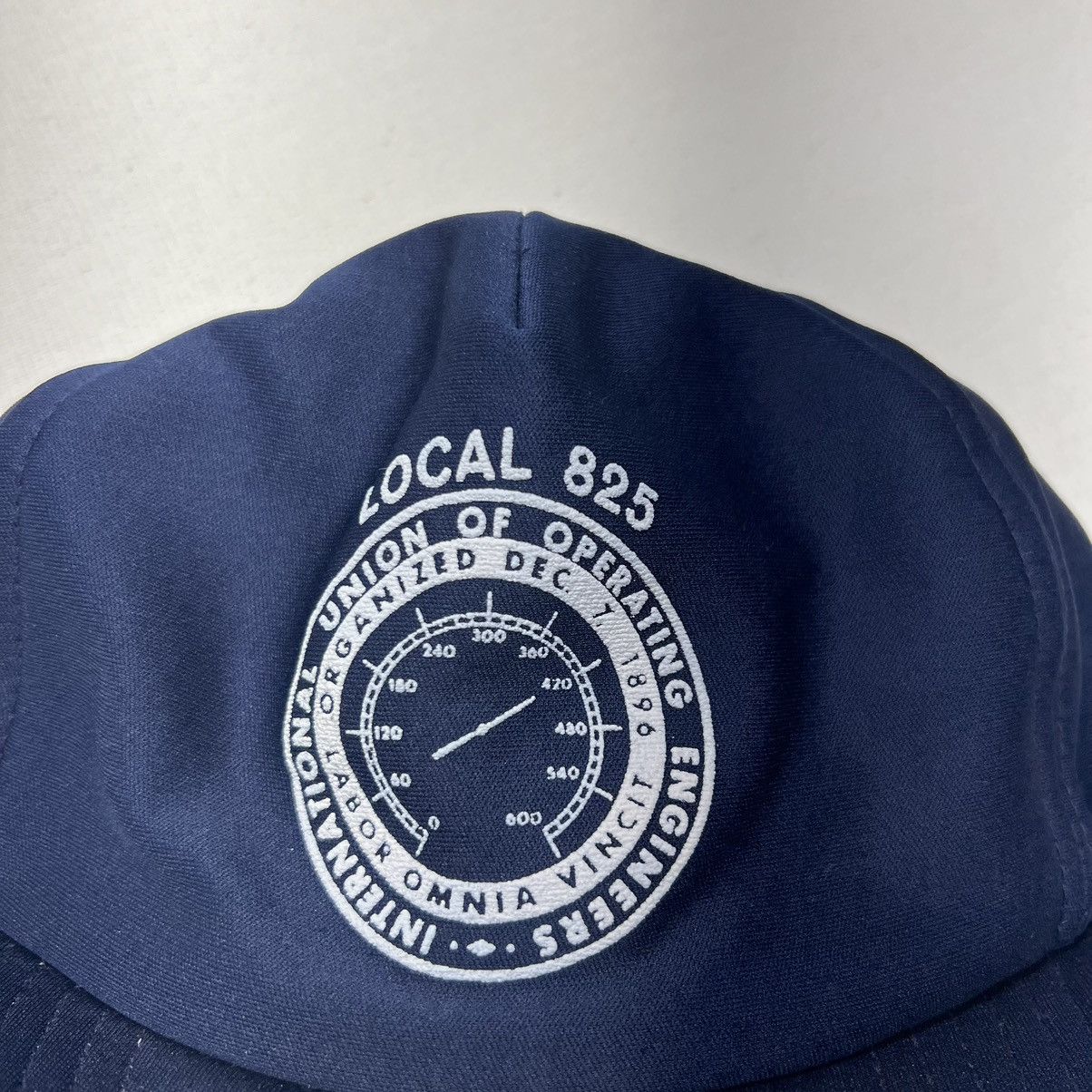 Vintage VTG Union Hat Blue Snap Back Local Engineer Work Retro Navy Size ONE SIZE - 3 Thumbnail