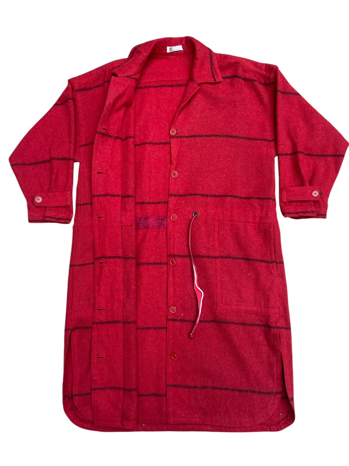 Issey Miyake Vintage 80s Issey Sport Wool Long Coat – Rare Avant Garde Size US L / EU 52-54 / 3 - 4 Thumbnail