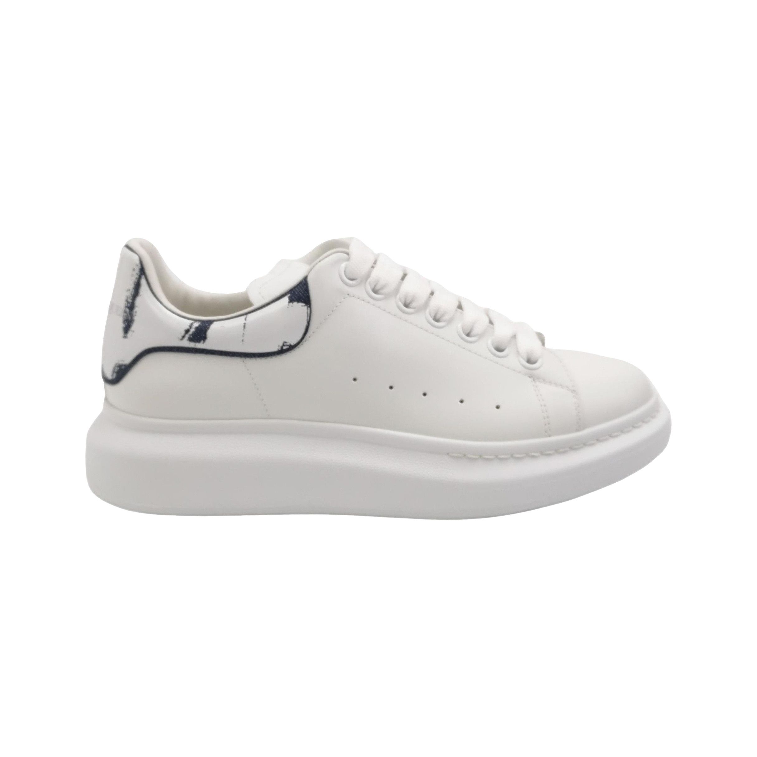 Alexander McQueen Alexander McQueen Graffiti Heel Leather Sneakers 39 Size US 6 / EU 39 - 1 Thumbnail