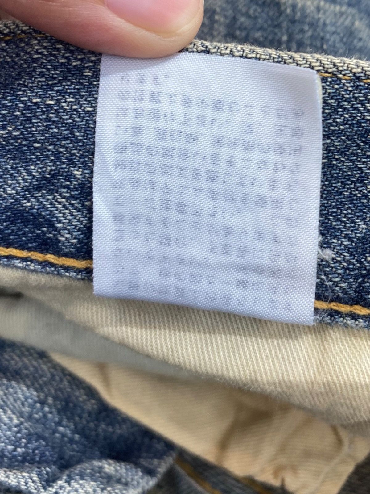 Japanese Brand Blue Way Brand Whiskers Faded Wash Style Distressed Jeans Size US 27 - 11 Thumbnail