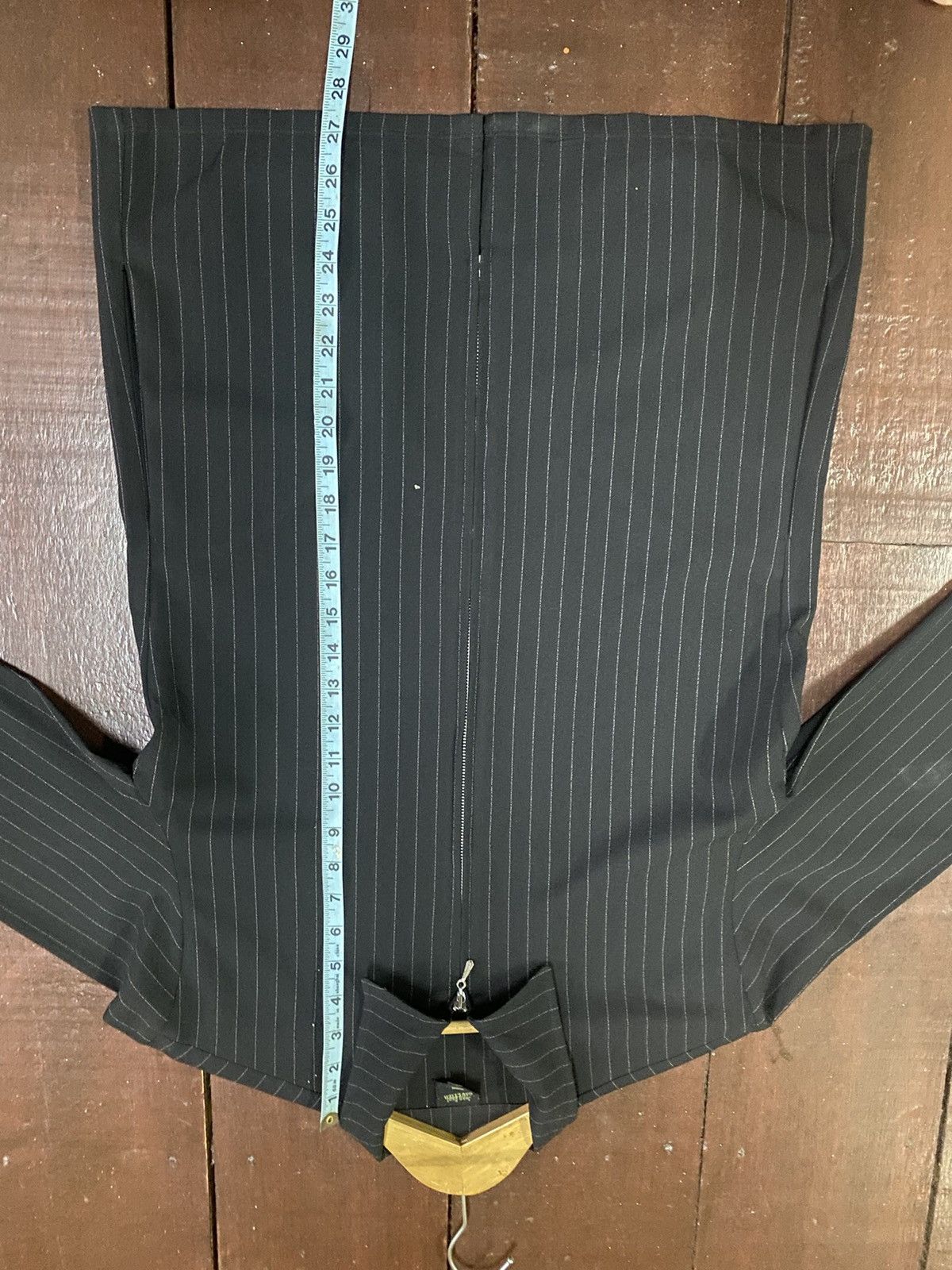 Jean Paul Gaultier Jeans Paul Gaultier Slim Black Striped Zip Seersucker Suit. Size L / US 10 / IT 46 - 14 Thumbnail