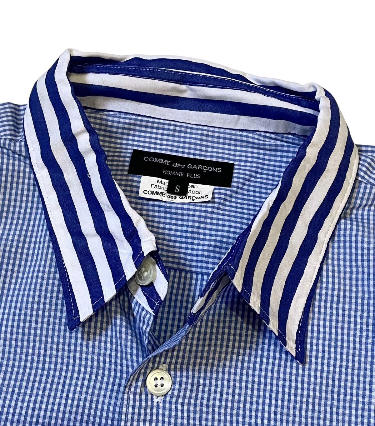 Comme des Garcons TAX FREE 🇺🇸 Cdg homme plus two tone sporty patched shirt Size US S / EU 44-46 / 1 - 3 Thumbnail