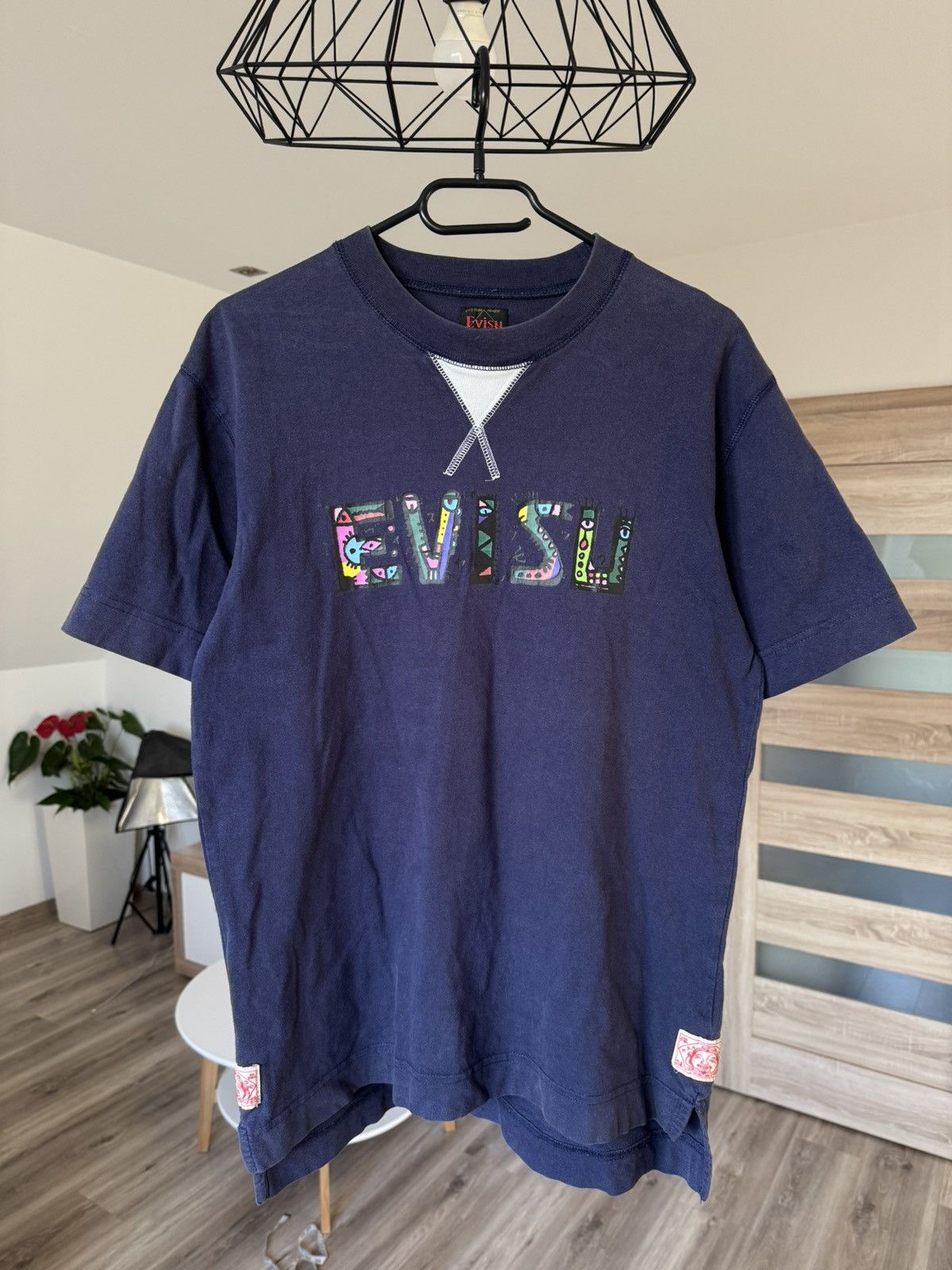 Evisu × Japanese Brand Evisu Vintage Washed Navy Logo T-shirt L Japanese brand Size US L / EU 52-54 / 3 - 1 Thumbnail