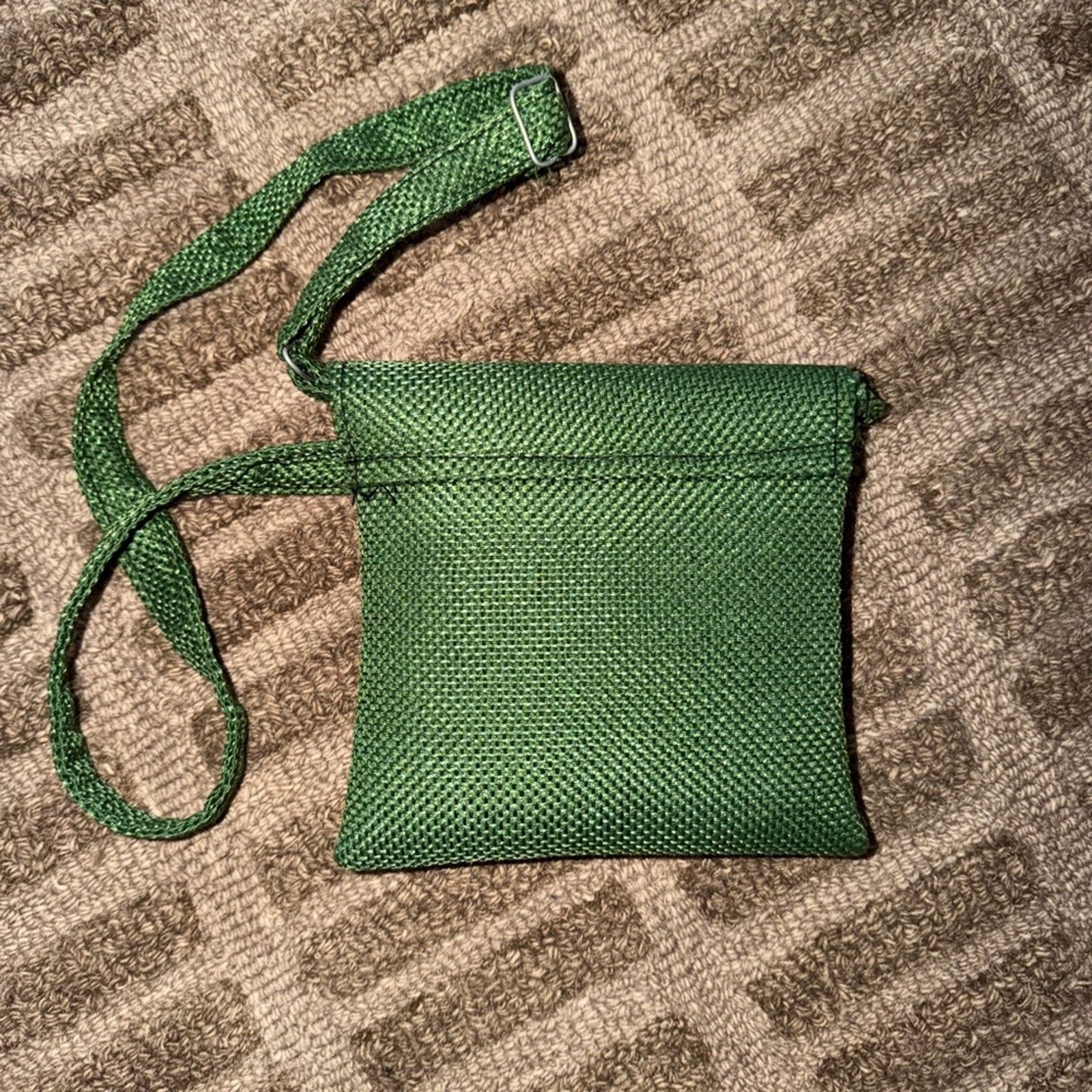 Handmade Green Crossbody Bag Size ONE SIZE - 3 Thumbnail