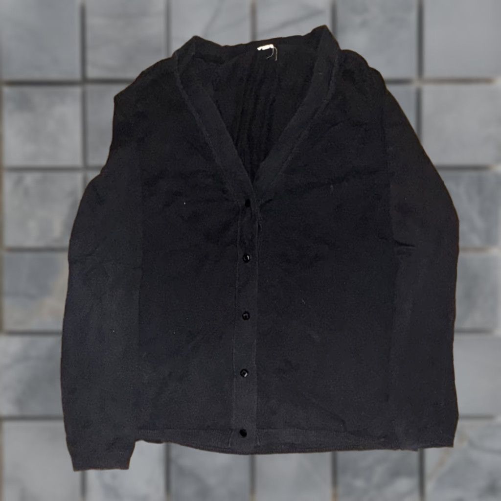 J.Crew VINTAGE-J CREW Cardigan 22x27 Black Women L Large Cardigan Sweater 22x27 MPN 22X27 Size L / US 10 / IT 46 - 1 Thumbnail