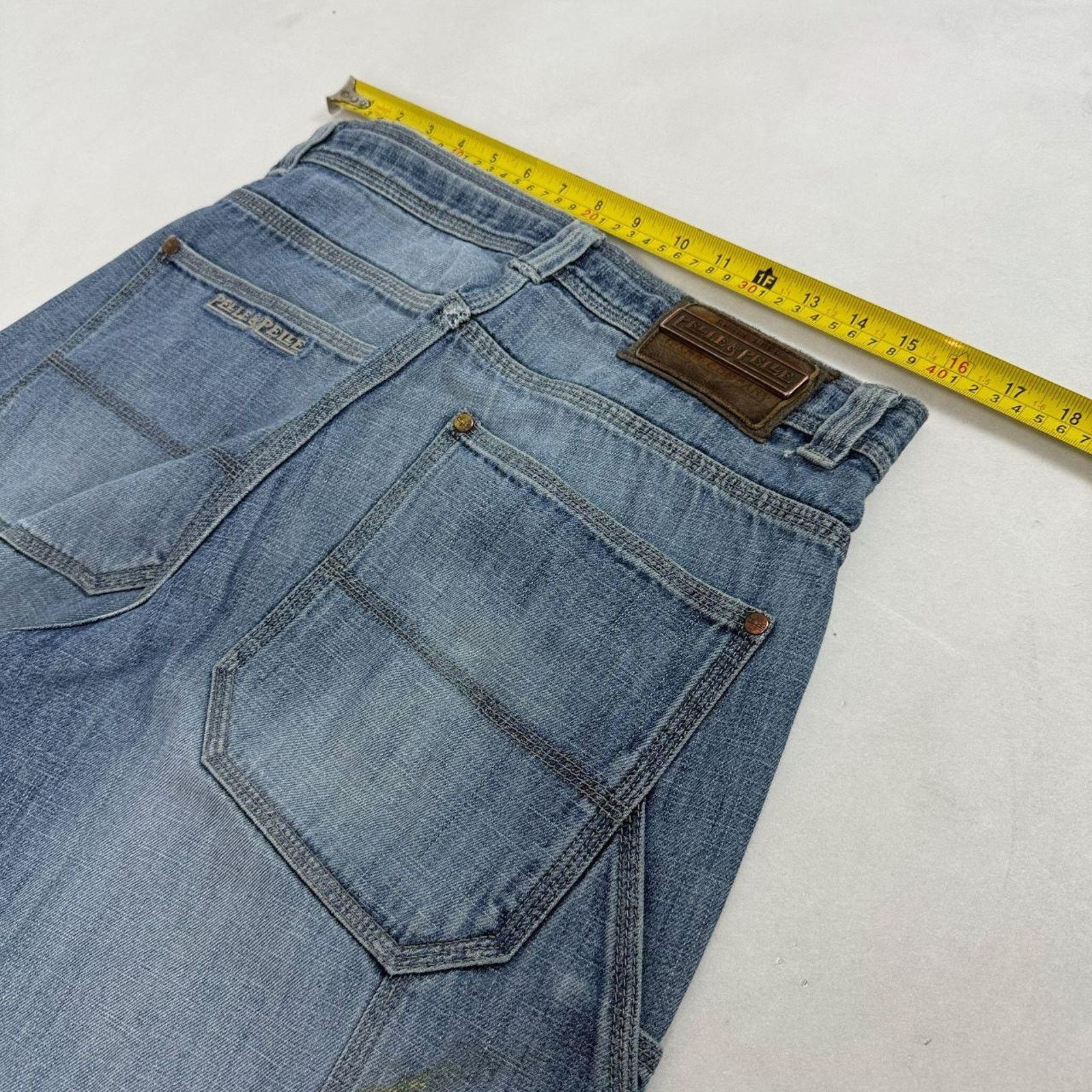 Japanese Brand × Pelle Pelle × Vintage Vintage y2k carpenter pelle pelle skater baggy archive jeans Size US 32 / EU 48 - 5 Thumbnail