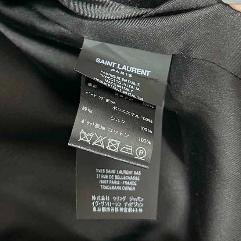 Saint Laurent Paris Saint Laurent Paris Single-breasted suede shoulder-padded b Size XXS / US 00 / IT 34 - 5 Thumbnail