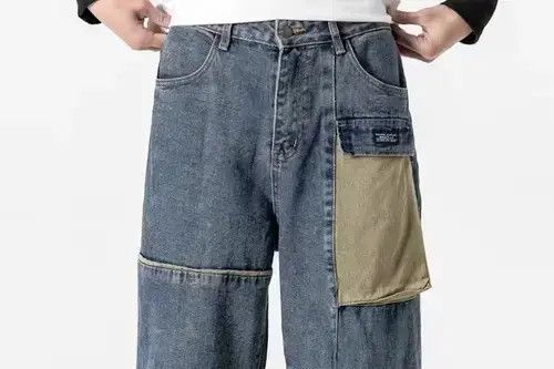 Other 2020S/S Simple Blue Japan Denim Pocket Jeans Size US 32 / EU 48 - 2 Thumbnail