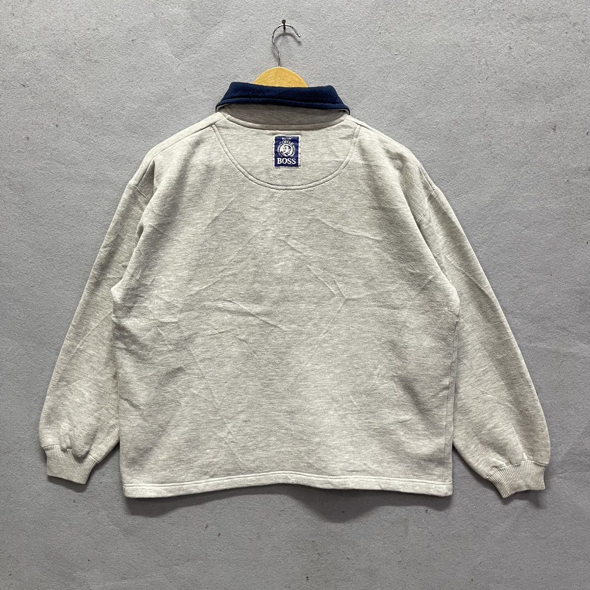 Japanese Brand 2000s Suntory BOSS Half Zip Sweatshirt Japan Size US M / EU 48-50 / 2 - 6 Thumbnail