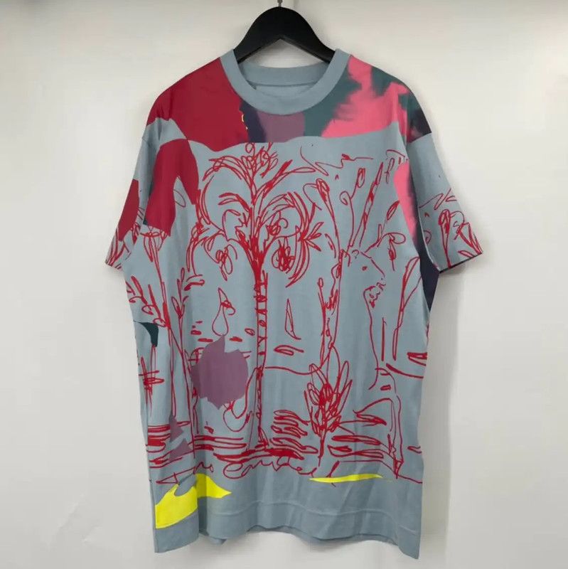 Givenchy Givenchy Summer Color Block Cotton T-Shirt 0089 Size US M / EU 48-50 / 2 - 1 Thumbnail