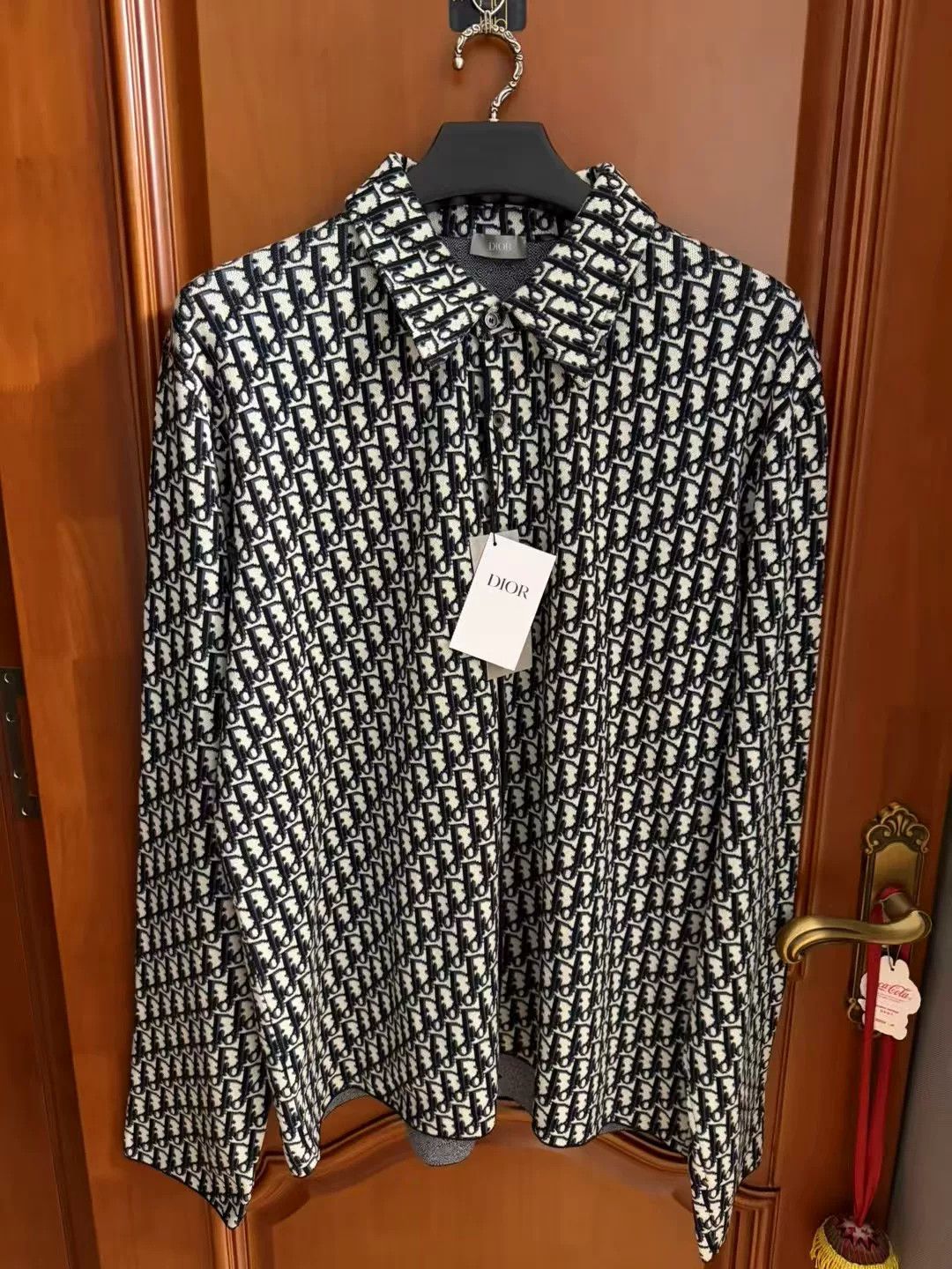 Dior classic dior printed knit shirt in black Size US XXL / EU 58 / 5 - 1 Thumbnail