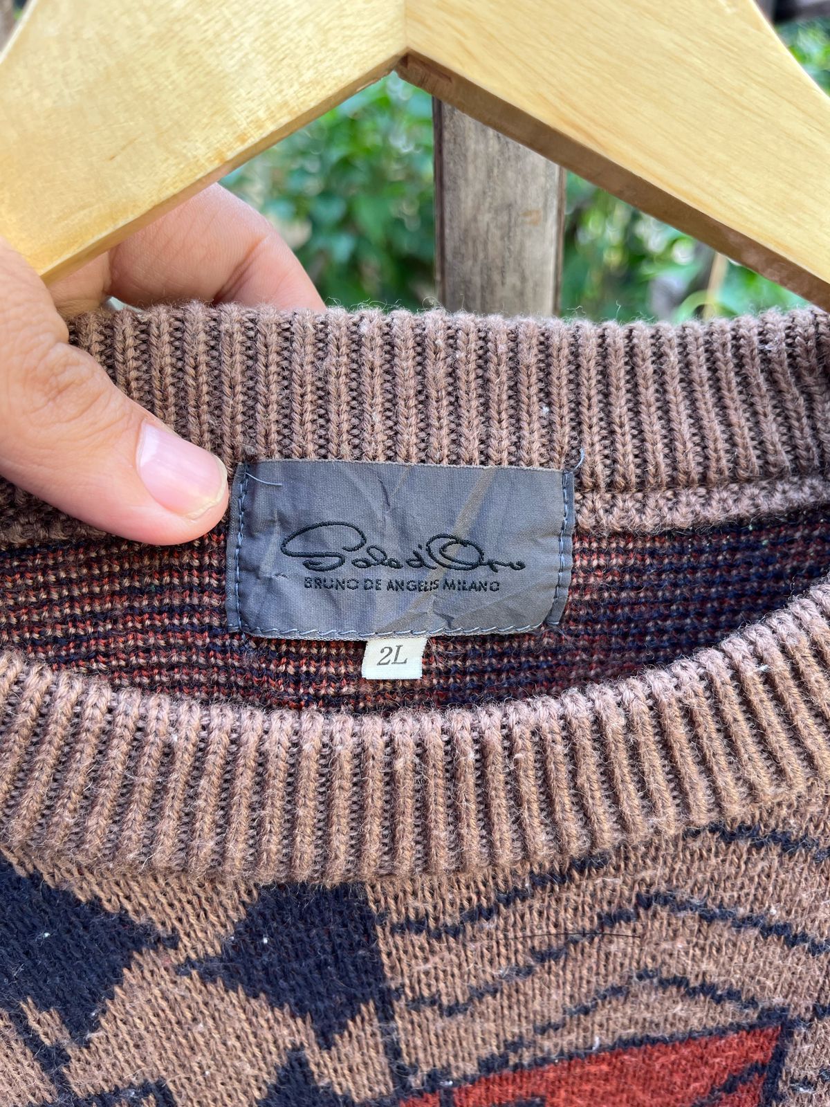 Vintage vintage sole d'oro bruno de angelis milano knitwear Size US XXL / EU 58 / 5 - 4 Thumbnail