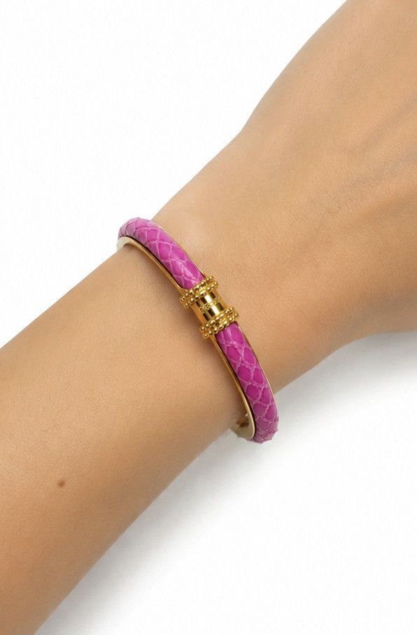 Just Cavalli Just Cavalli Roberto Cavalli Snake Leather Cuff Bracelet Size ONE SIZE - 3 Thumbnail