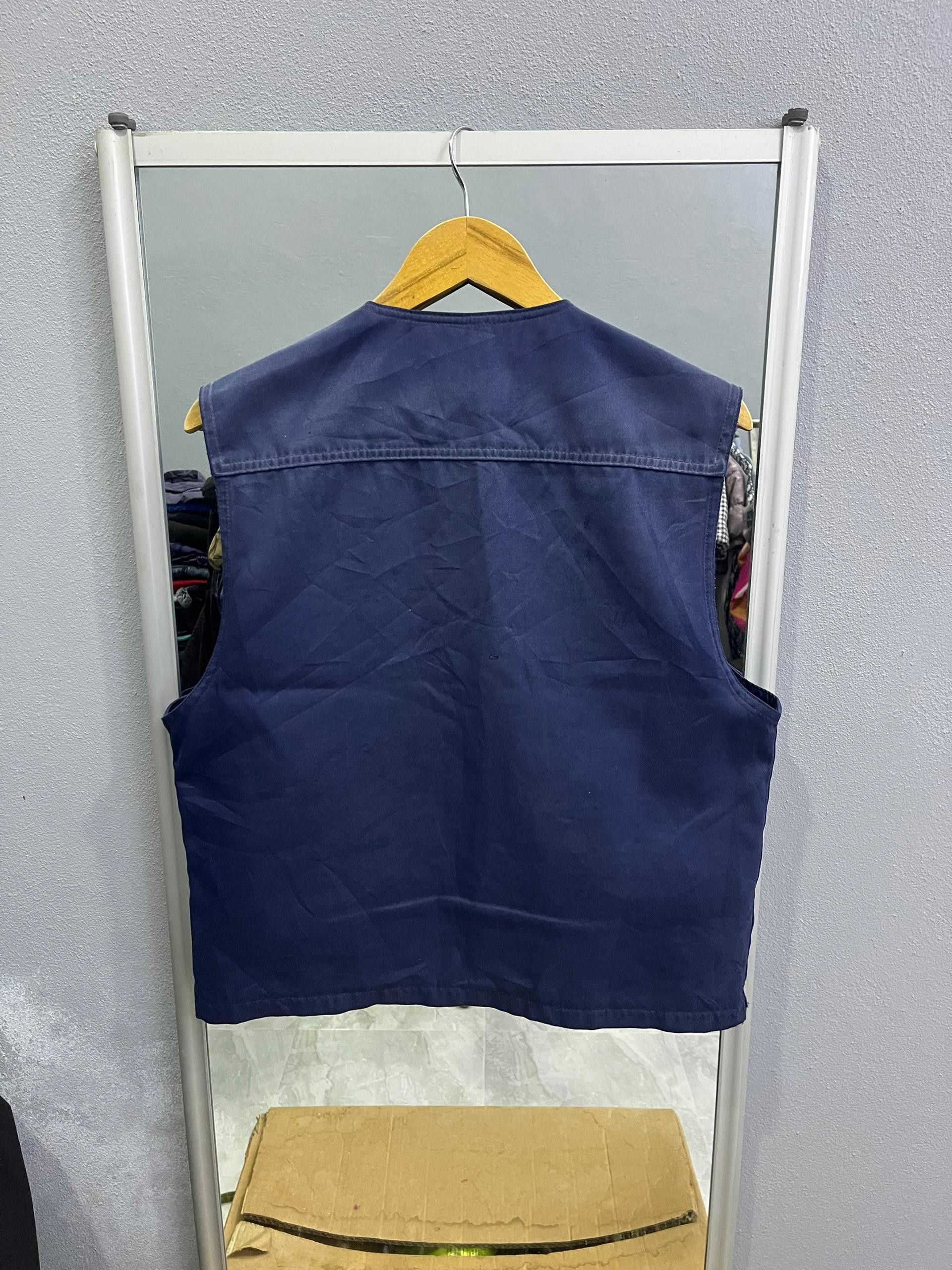 Japanese Brand Toraichi Japanese Workwear Utility Vest Indigo Size US M / EU 48-50 / 2 - 8 Thumbnail