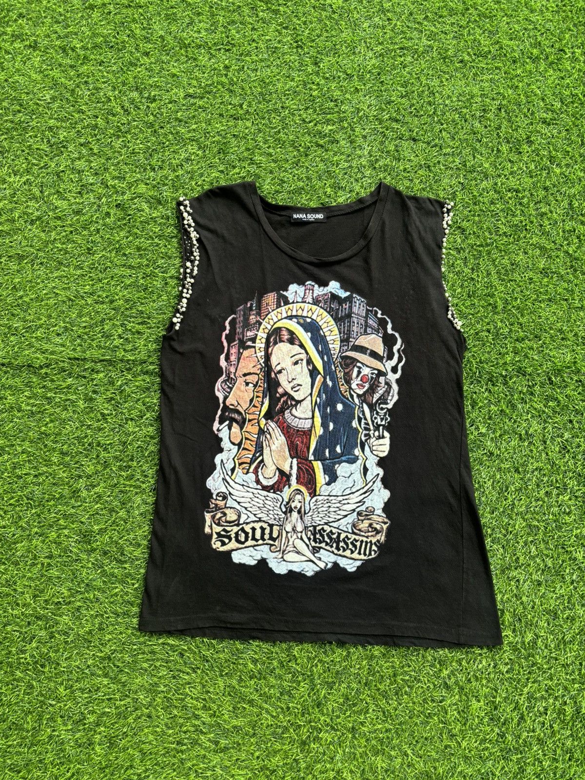 トップス 00s ifsixwasnine shamballa tank top y2k IfSixWasNine Distressed Python Tank Top | Archive Japanese – DRIEW