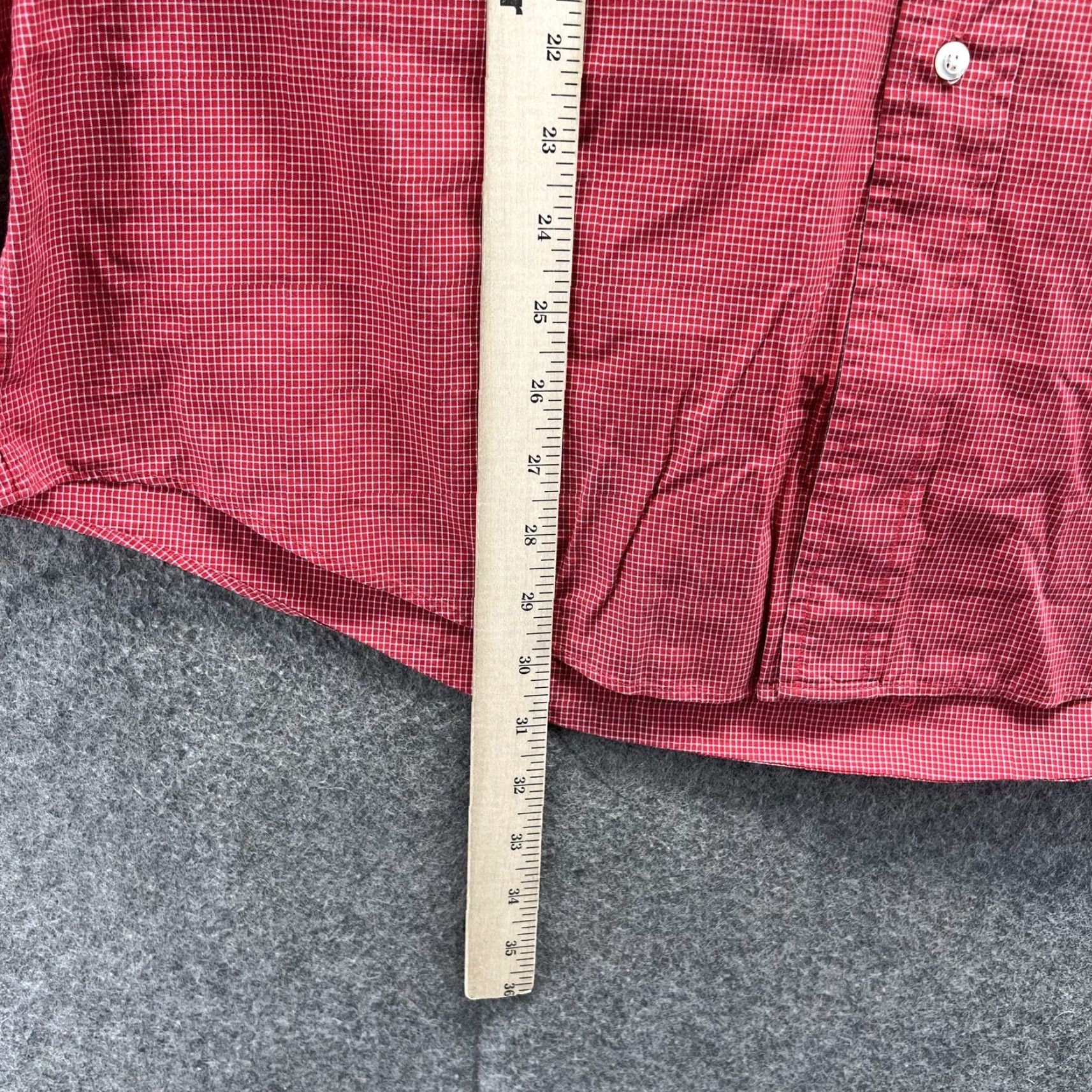 Brooks Brothers Brooks Brothers Shirt Mens 16.5 Red Check Button-Down Oxford Dress Plaid Shirt Casual Mens Red Check Knit Collar Shirt Size 46R - 5 Thumbnail