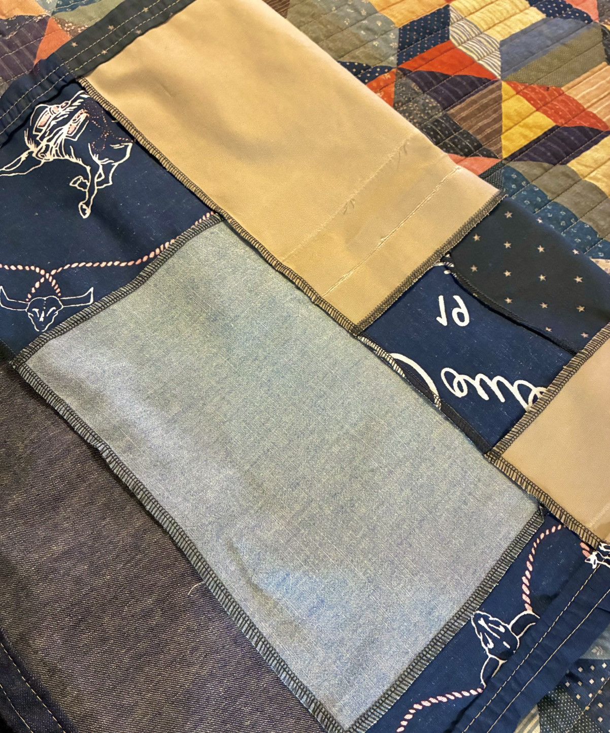 RRL Ralph Lauren CUSTOM RRL/RL SCARF (100% UPCYCLED RL FABRICS)- 1 OF A KIND Size ONE SIZE - 15 Thumbnail