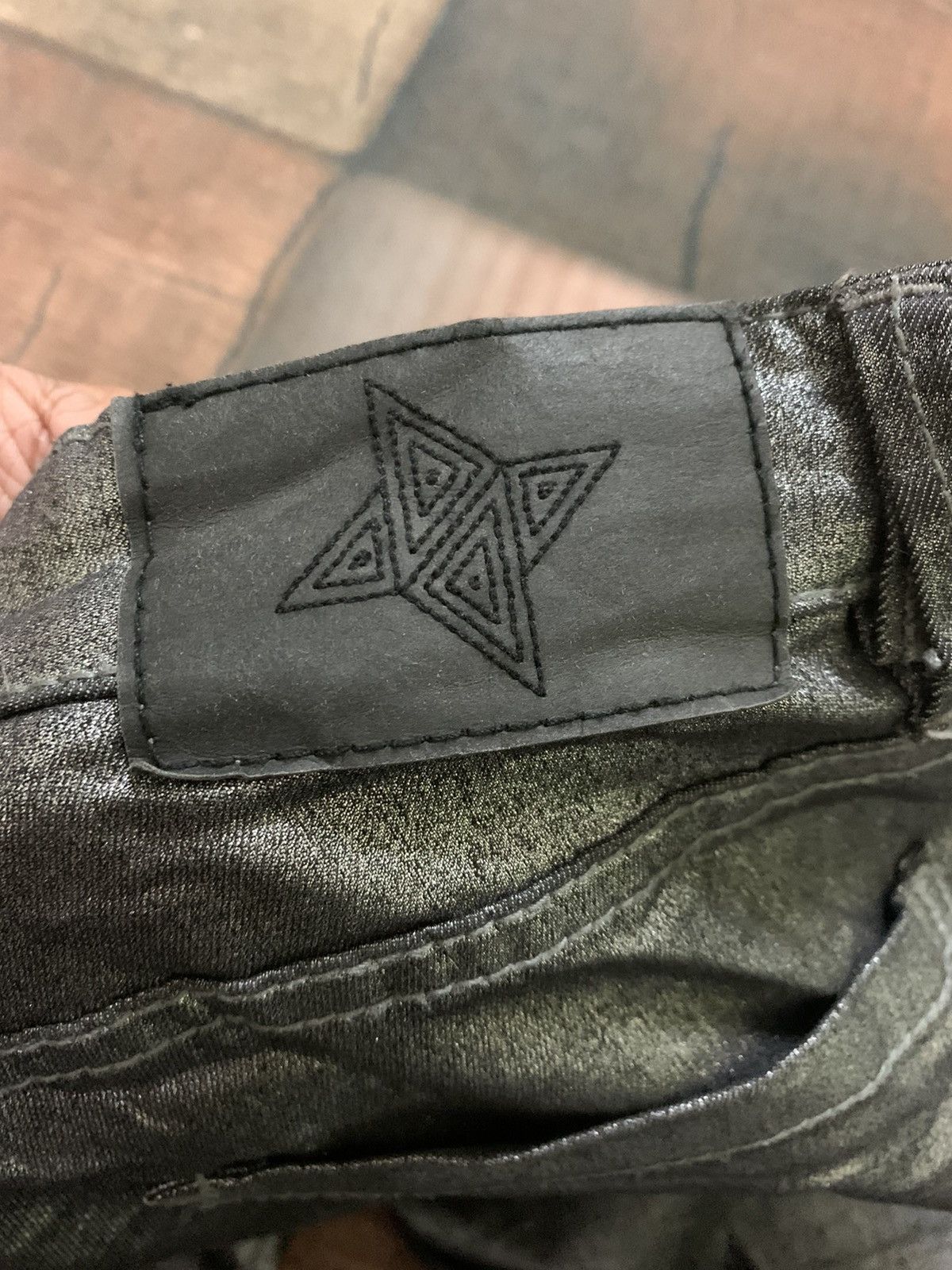 BCBGeneration CRAZY gun metal y2k pant waxed style with zipper leg Size US 28 / EU 44 - 17 Thumbnail